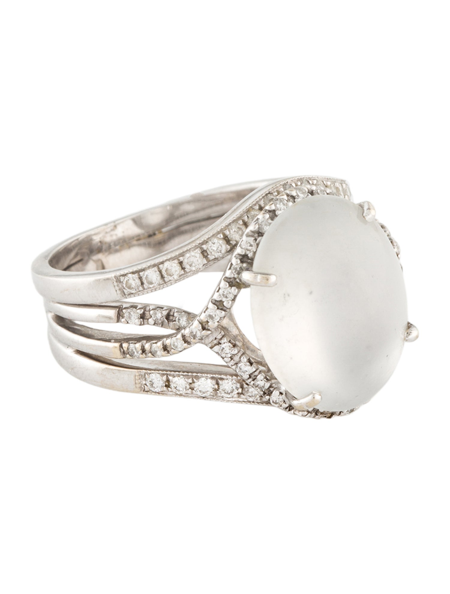 Ring 14K 8.62ct Jadeite & Diamond Cocktail