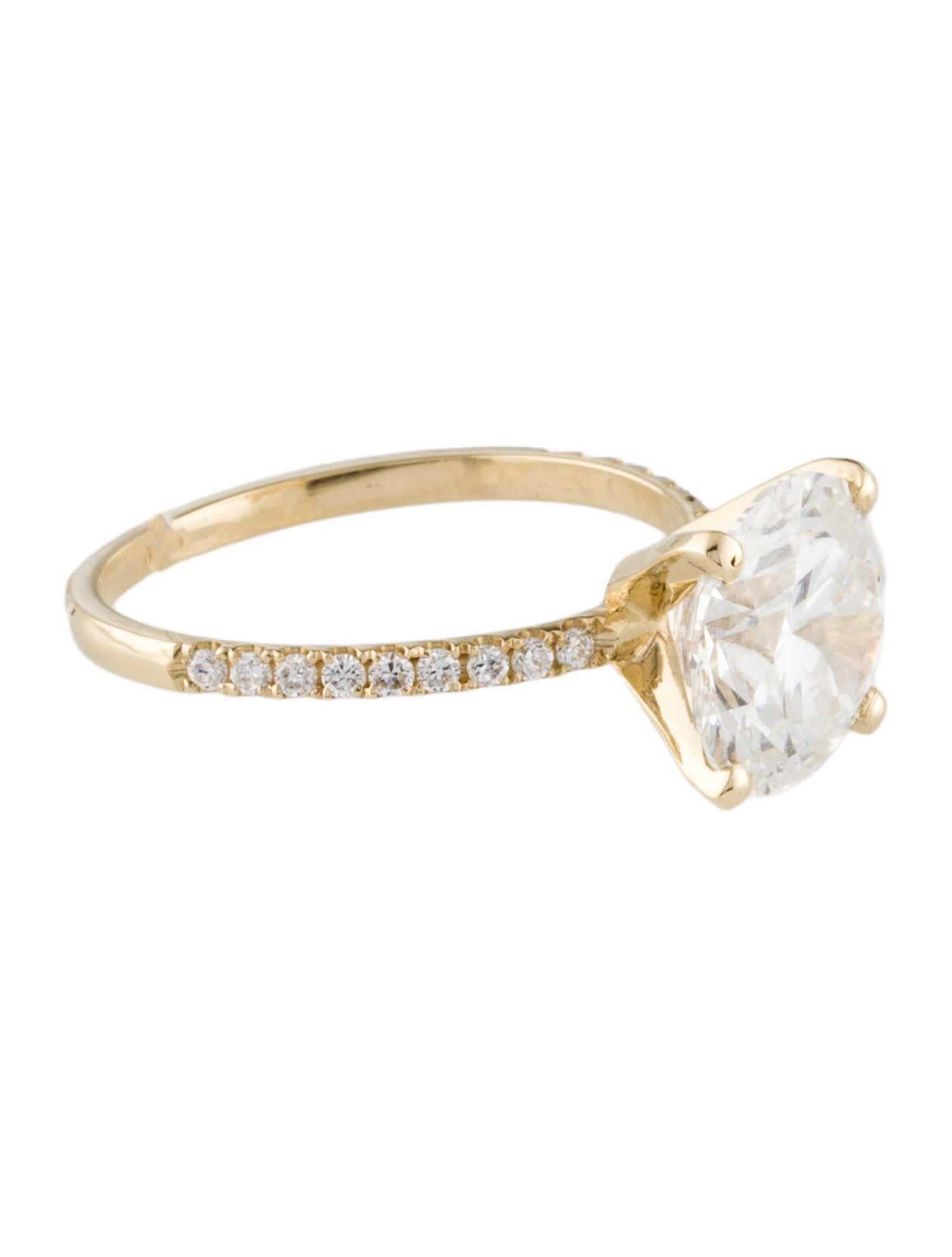 Ring 14K 3.03ct Lab-Grown Diamond Engagement
