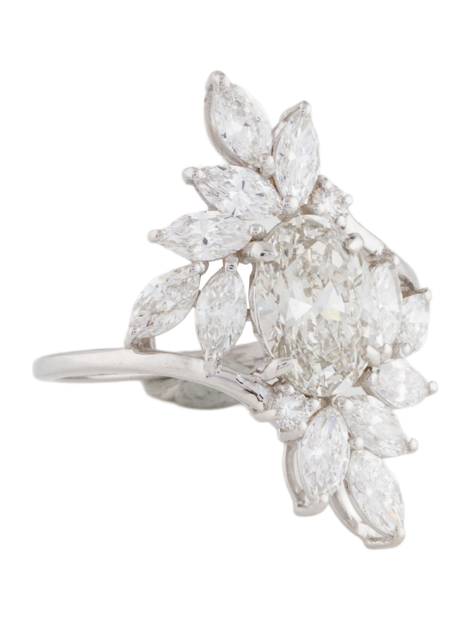 Ring 14K 2.95ctw Lab-Grown Diamond Cocktail Ring