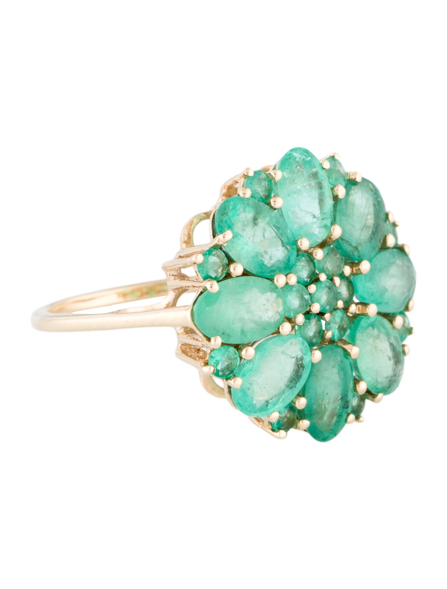 Ring 14K 2.71ctw Emerald Cocktail Ring