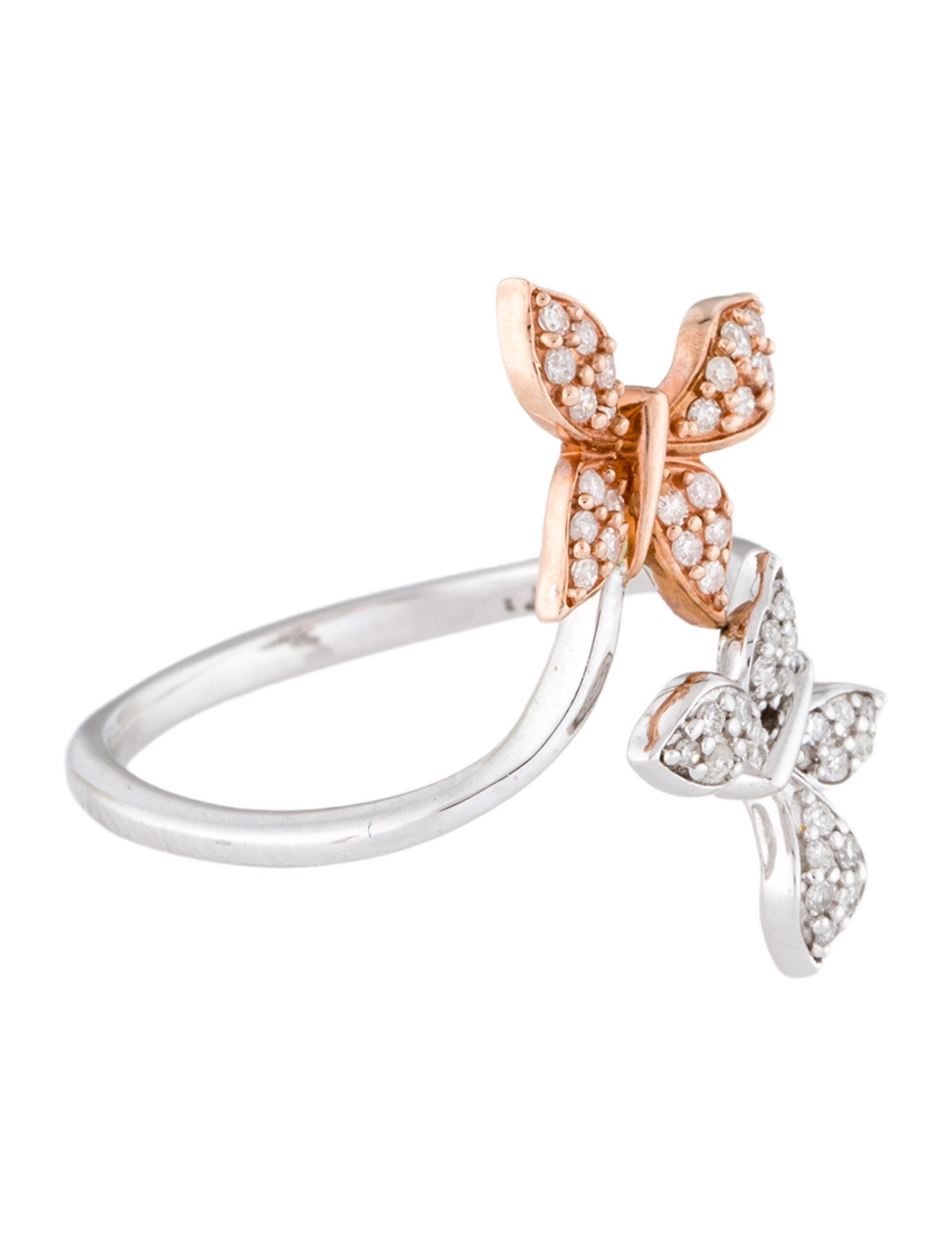 Ring 10K Diamond Butterfly