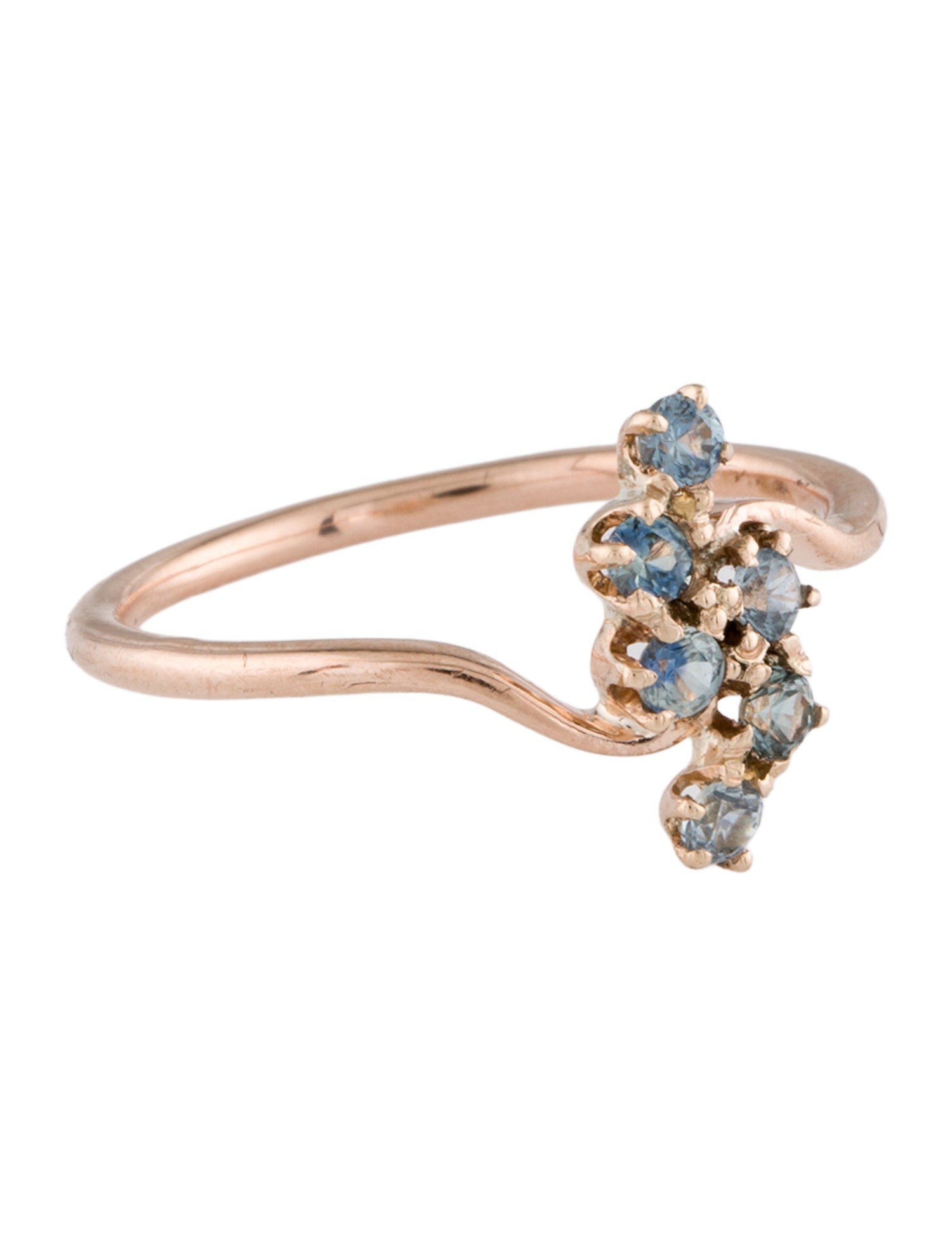 Ring 14K Sapphire Cocktail