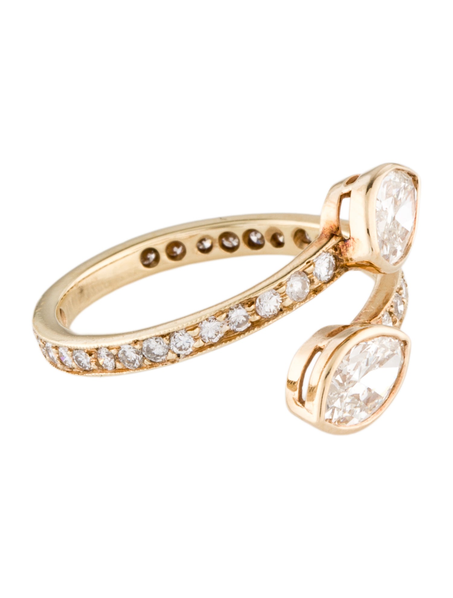 Ring 14K 1.39ctw Diamond Bypass Cocktail