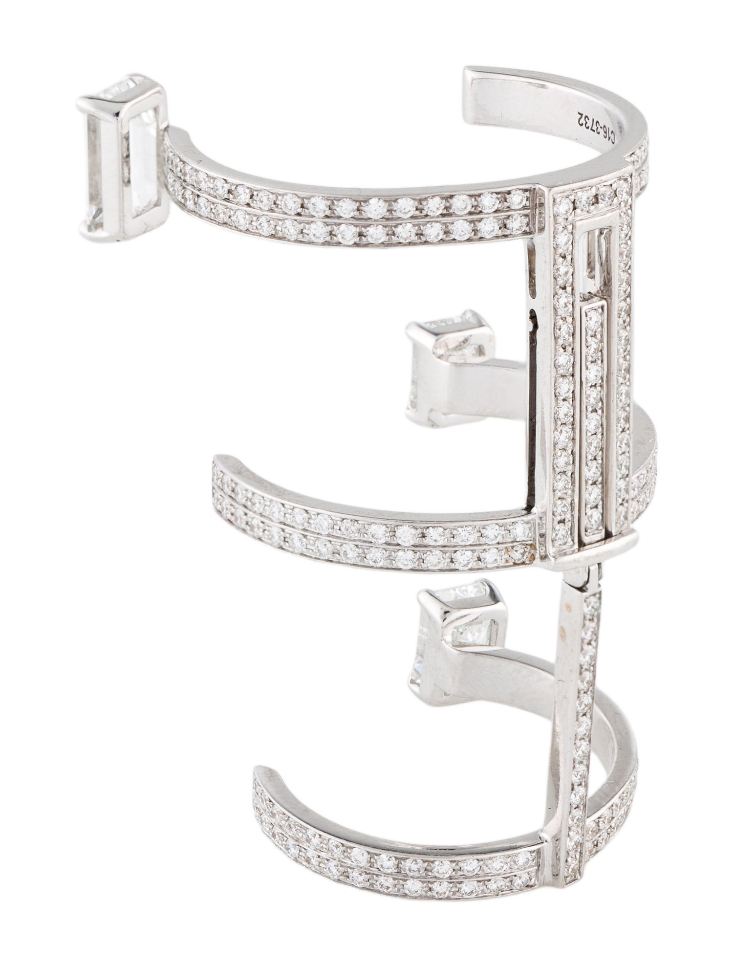 Repossi 18K Diamond Serti Sur Vide Ring