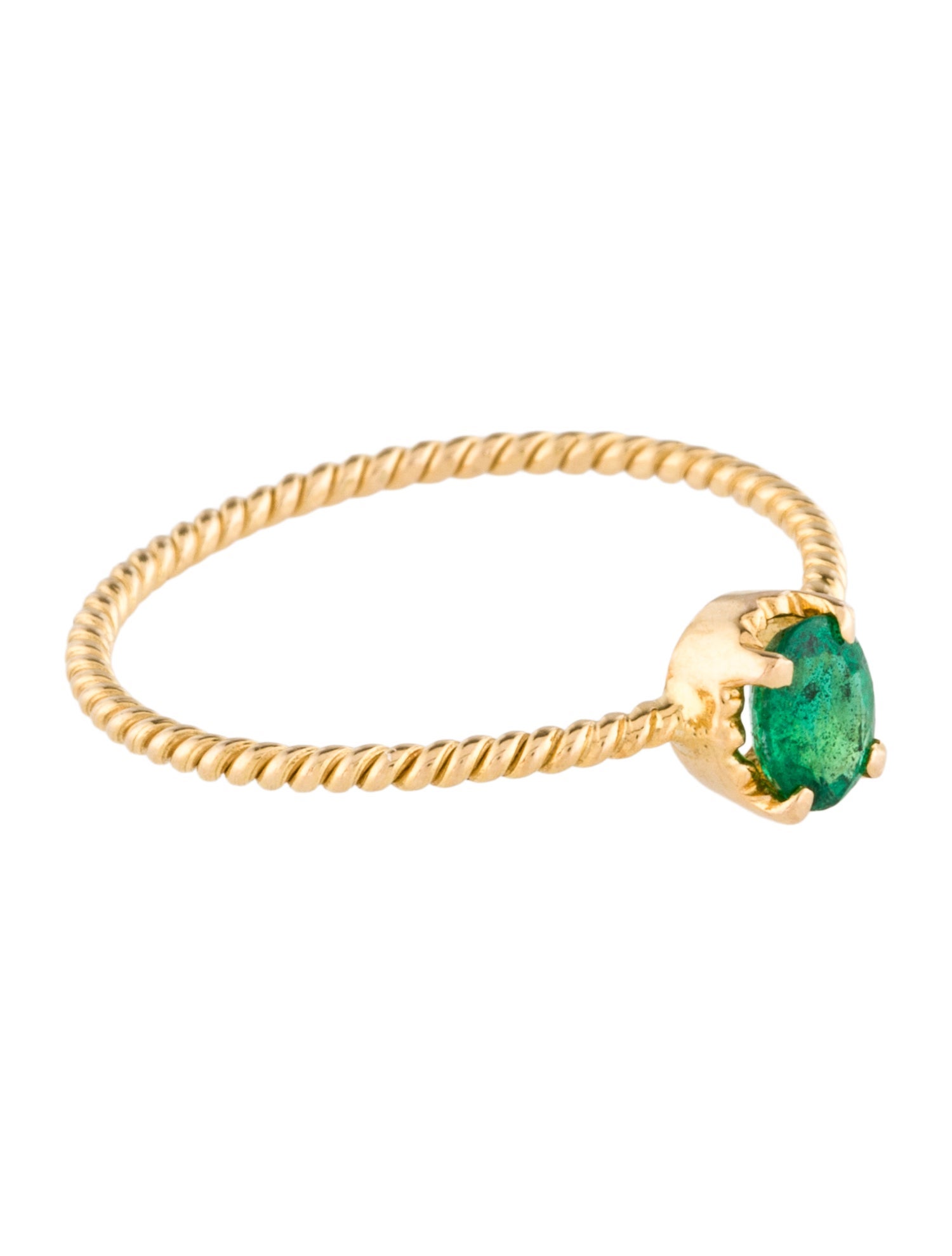 Ring 18K Emerald Cocktail
