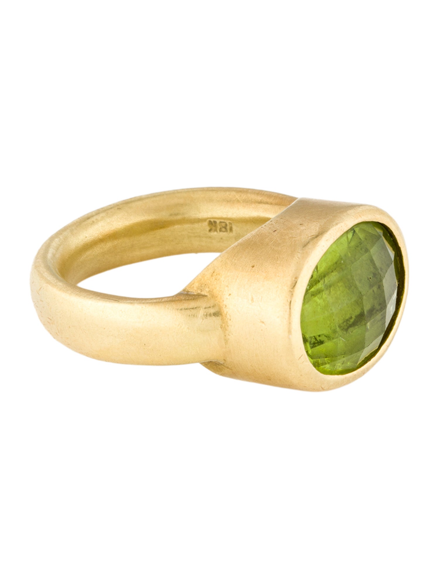 Ring 18K Peridot Cocktail