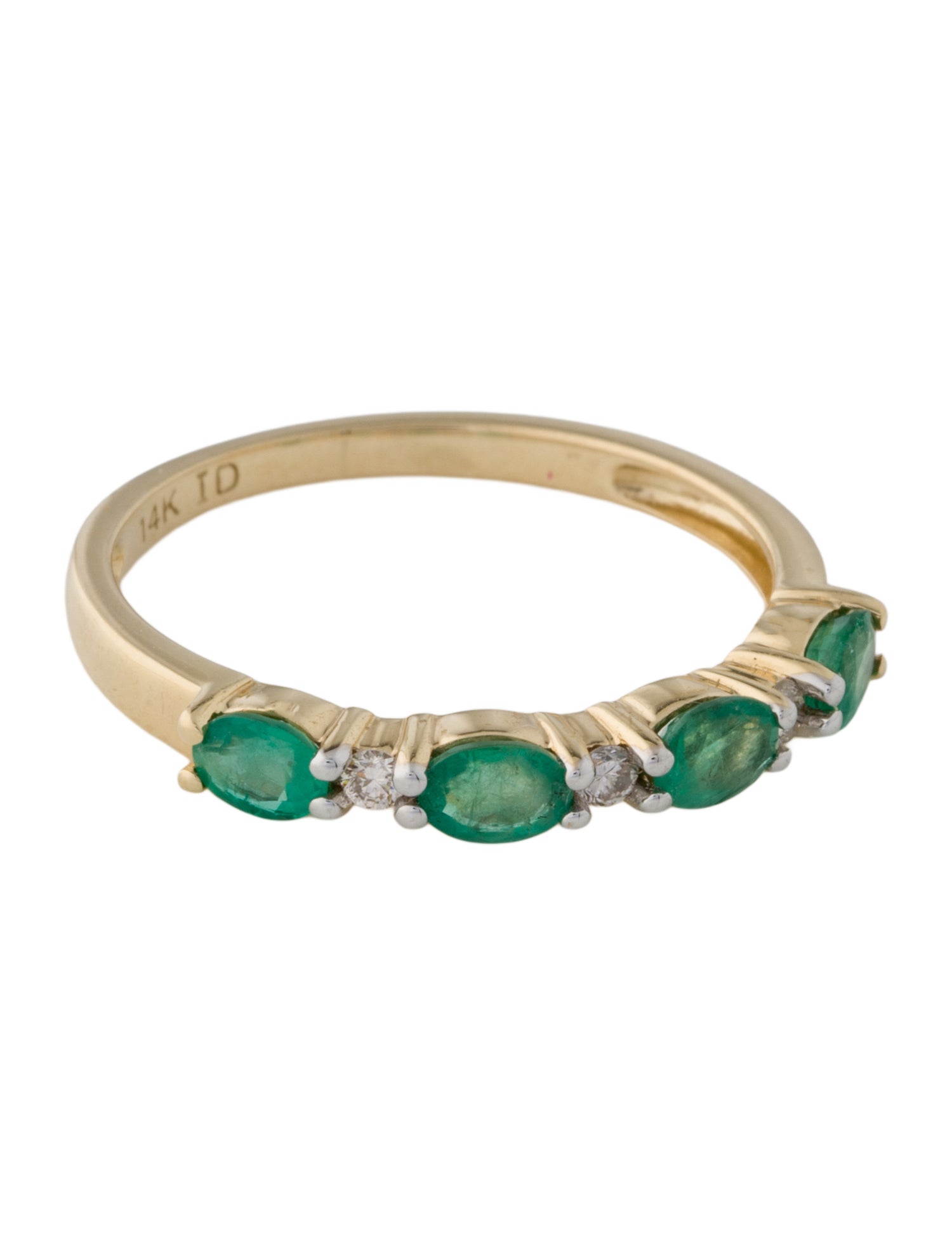 Ring 14K Emerald & Diamond