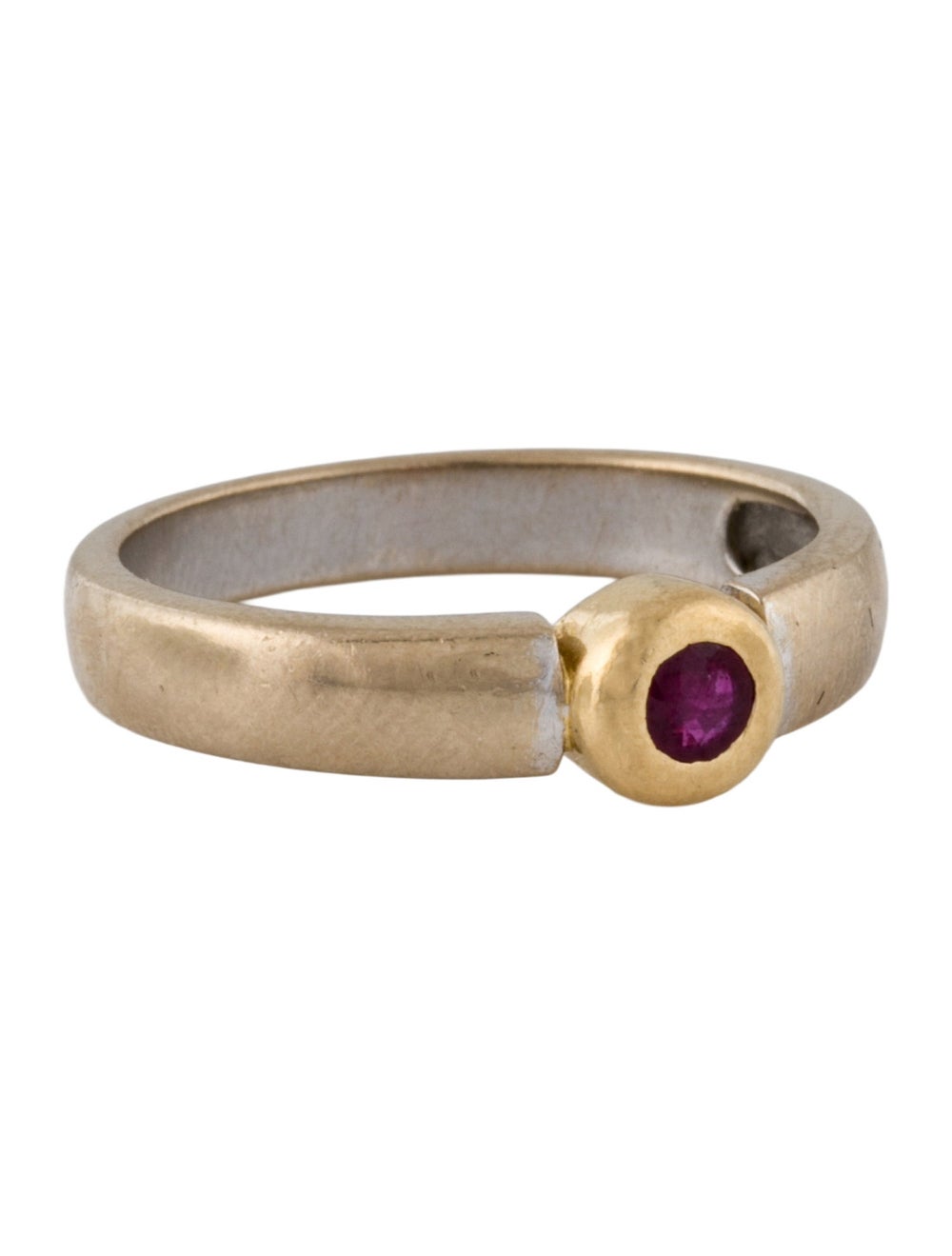 Two-Tone Ruby Ring - image 1