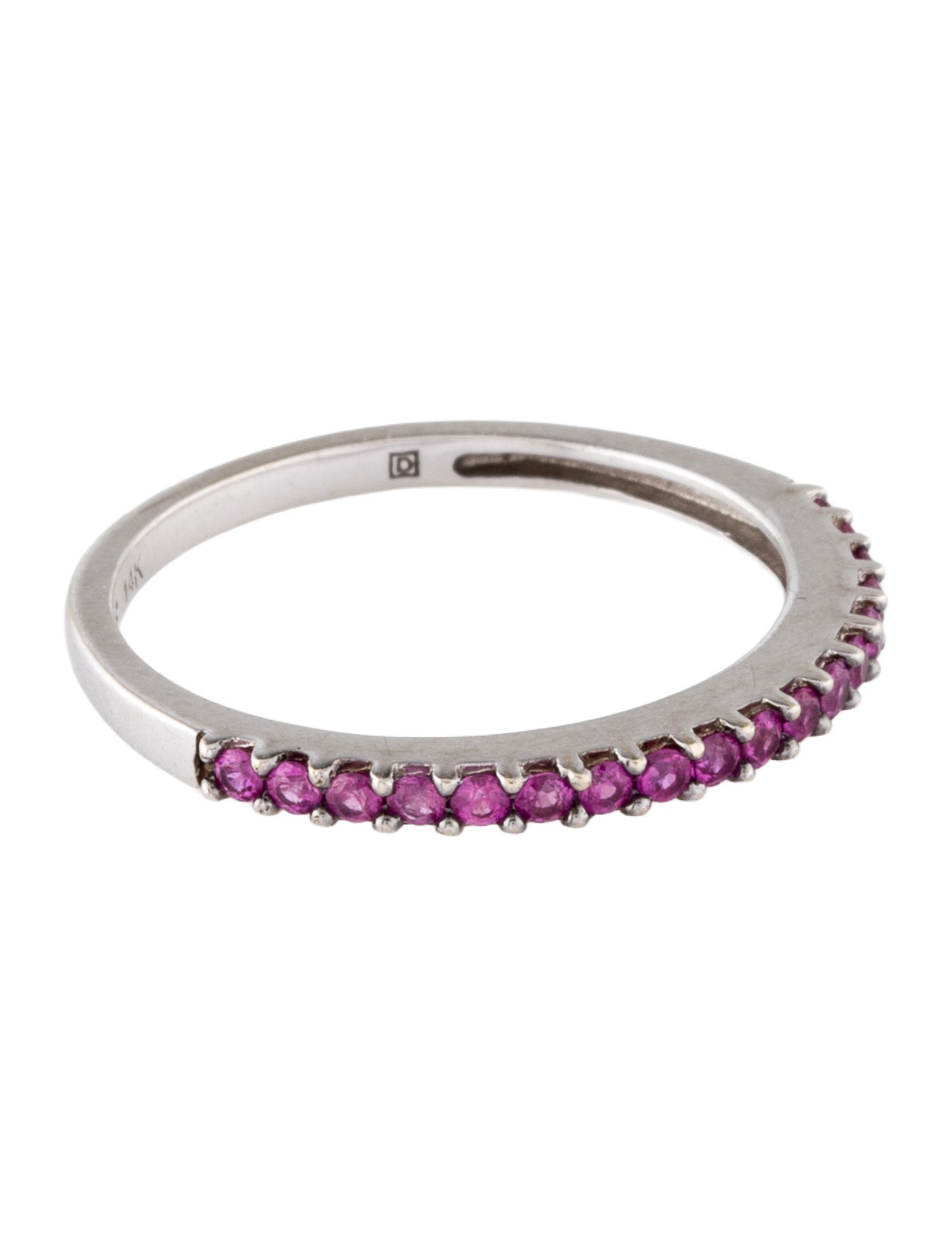 Ring 14K Ruby Half Eternity Band