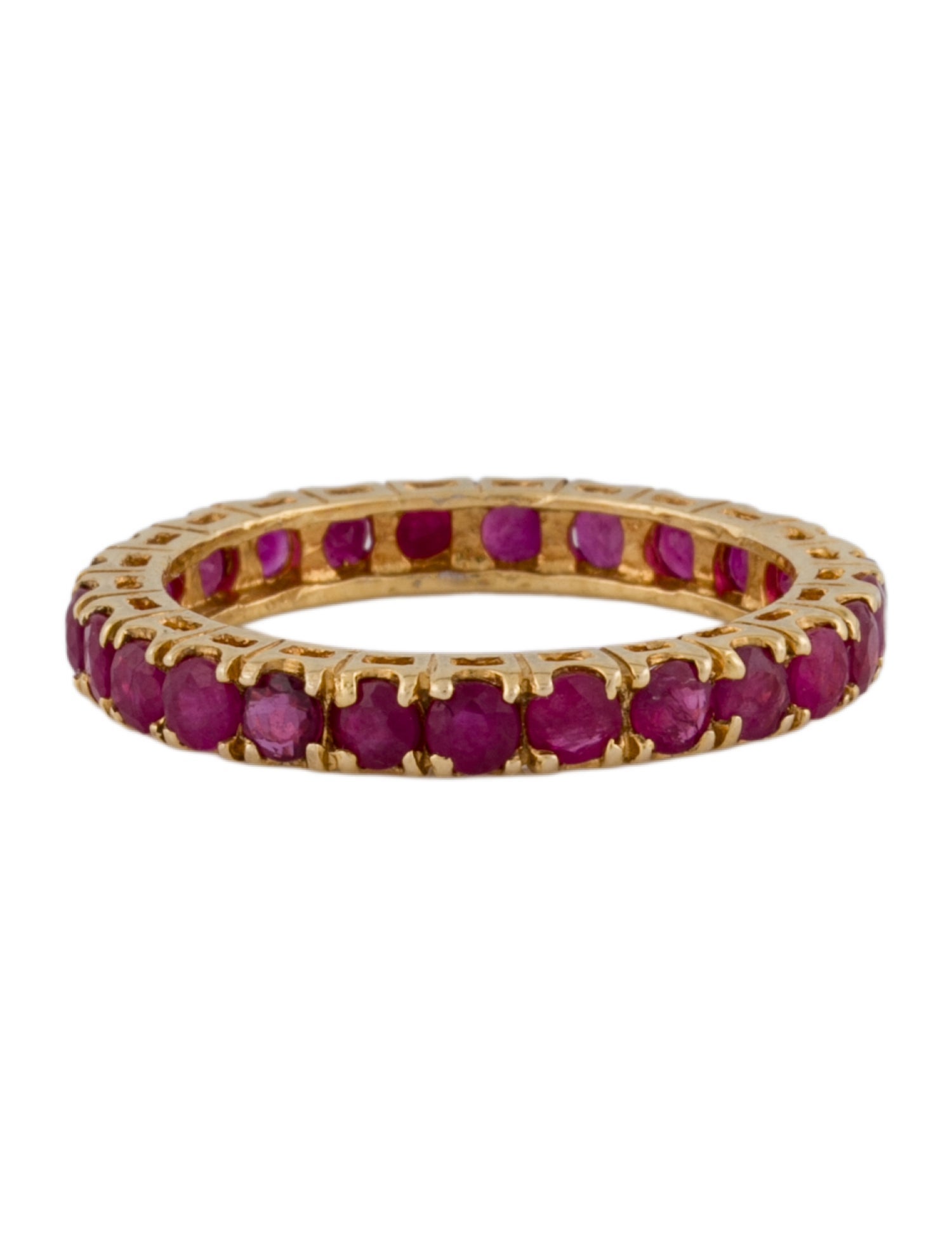 Ring 18K Ruby Eternity Band