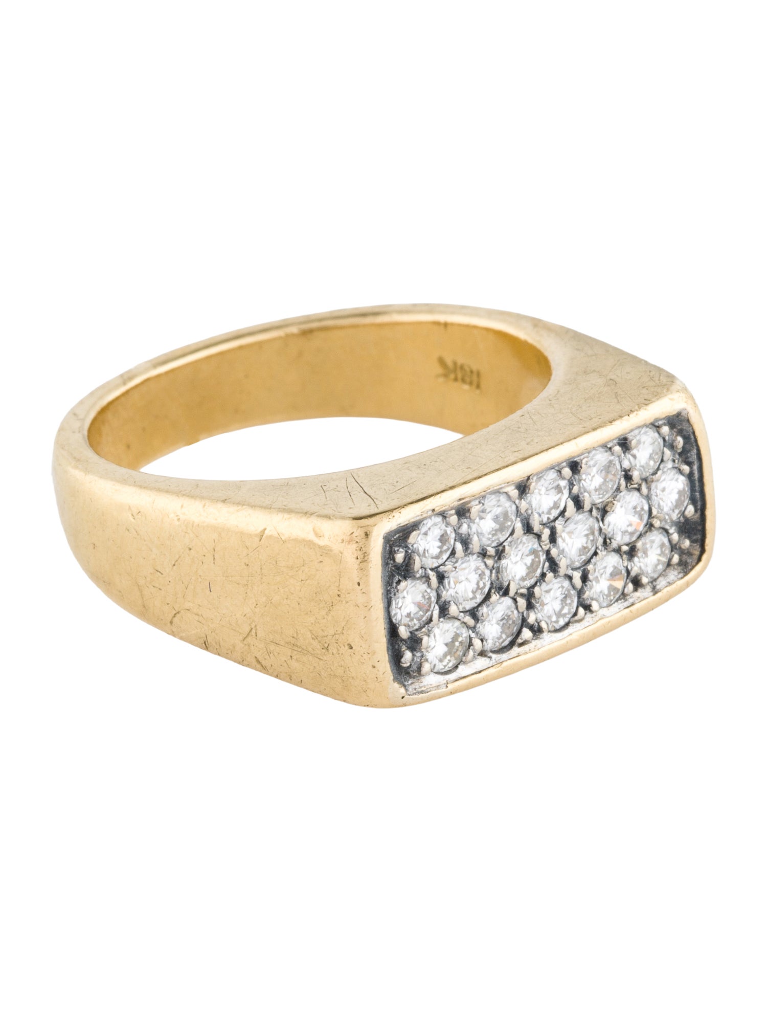 Ring Bogh 18K 1.25ctw Diamond Signet