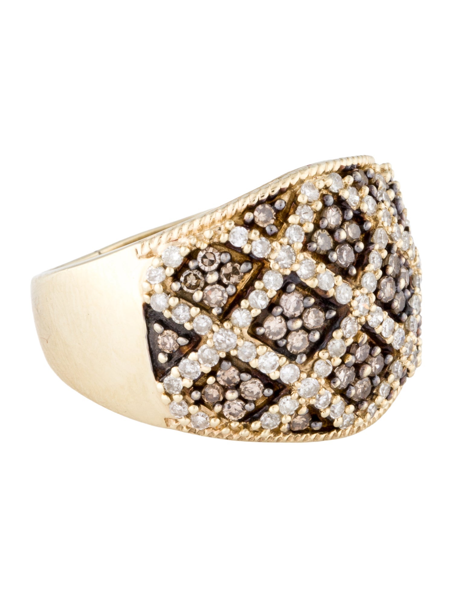 Ring 10K 1.00ctw Diamond Cocktail