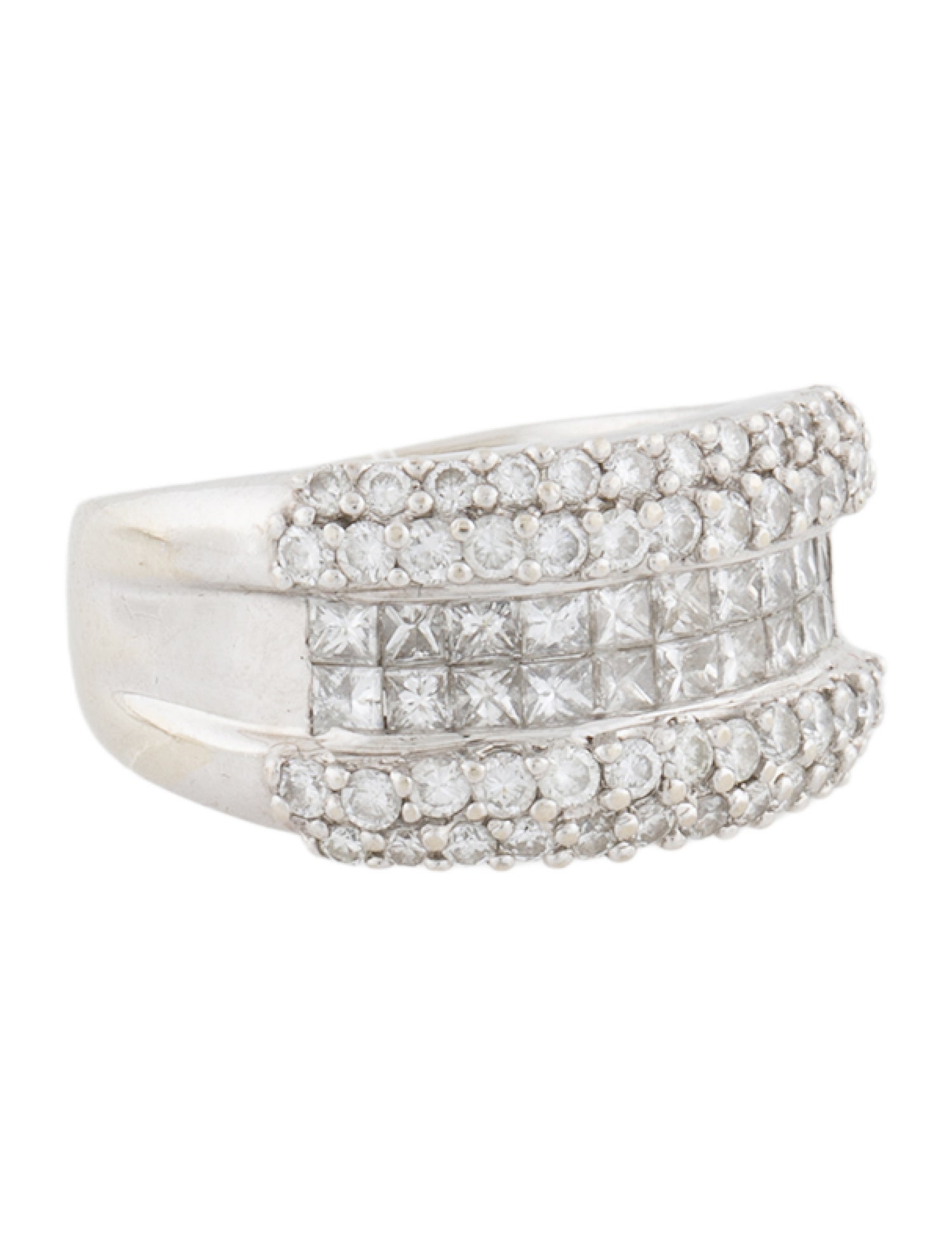 Ring 14K 1.54ctw Diamond Pavé Band