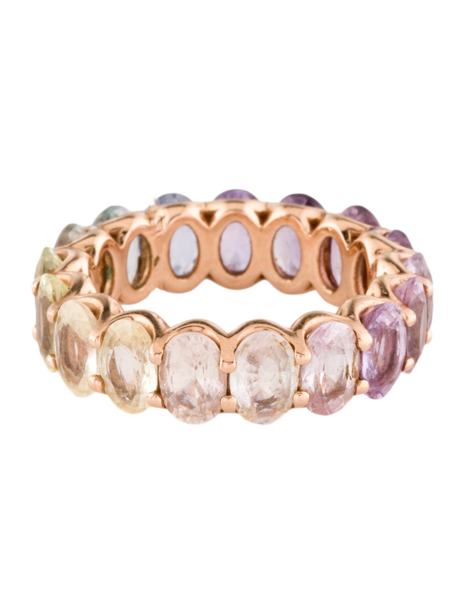 Ring 14K 9.58ctw Sapphire Eternity Band