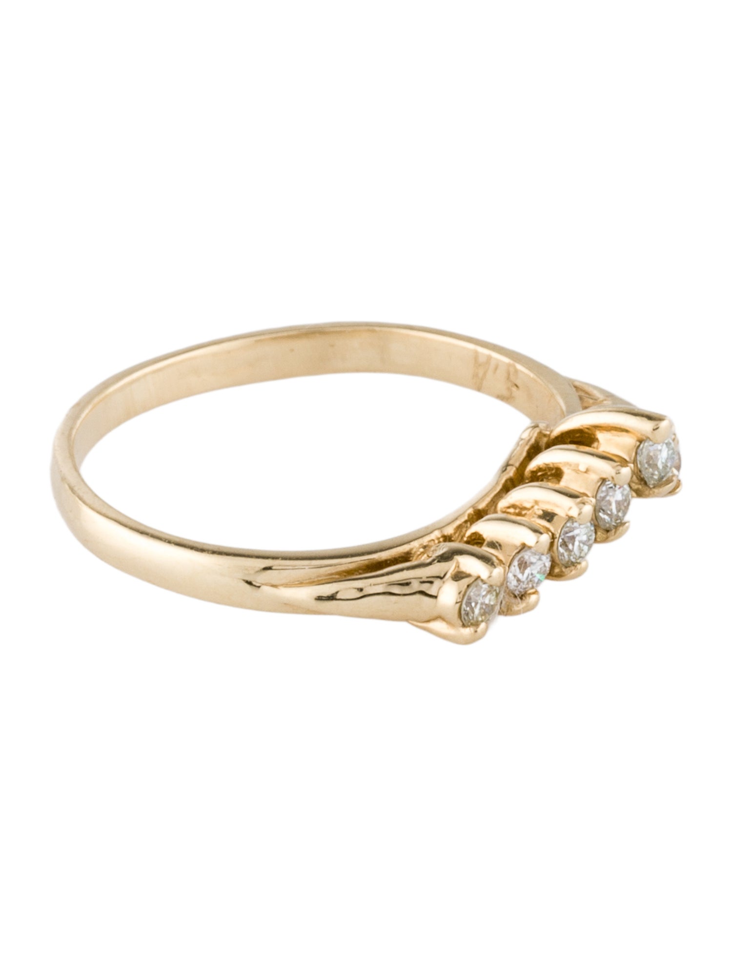 Ring 14K Lab-Grown Diamond Chevron