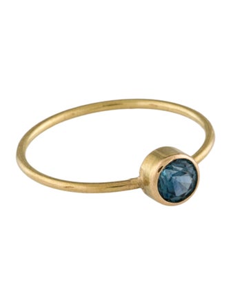 Ring 18K Sapphire Stackable Ring