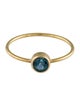 Ring 18K Sapphire Stackable Ring