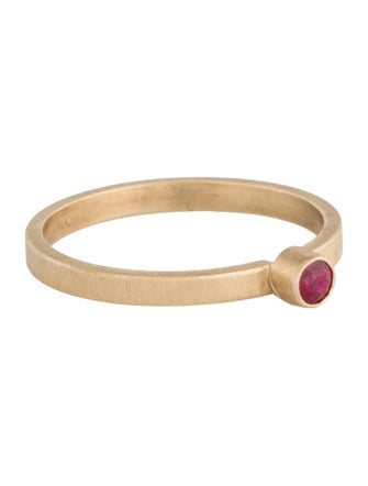 Ring 14K Ruby Stackable Band