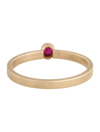 Ring 14K Ruby Stackable Band