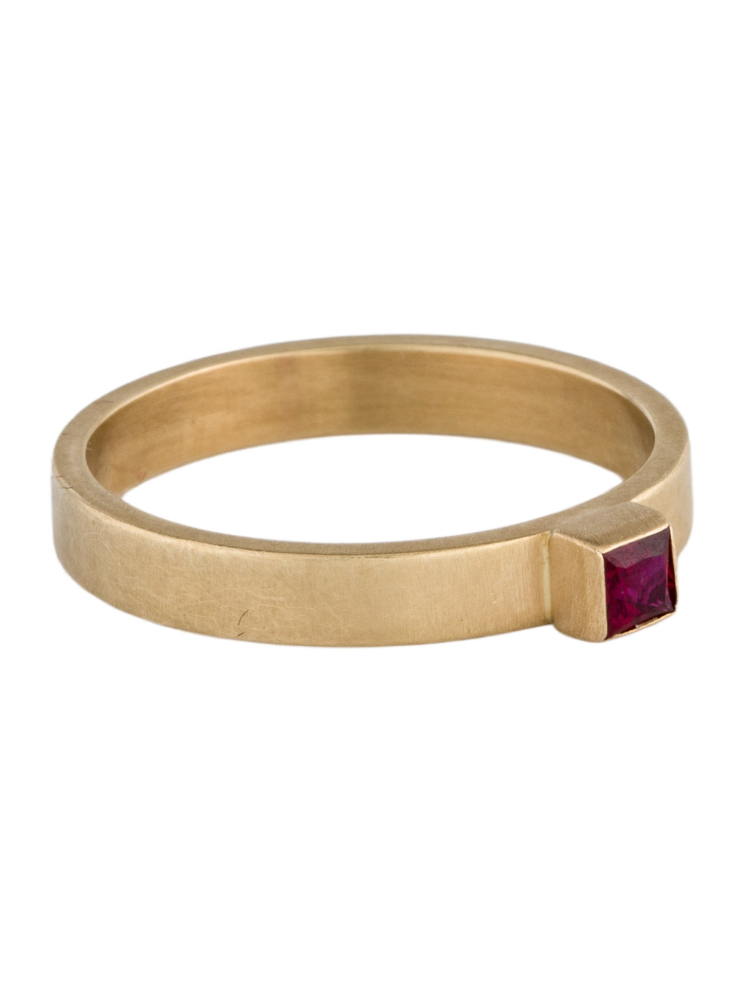 Ring 14K Ruby Stackable Band