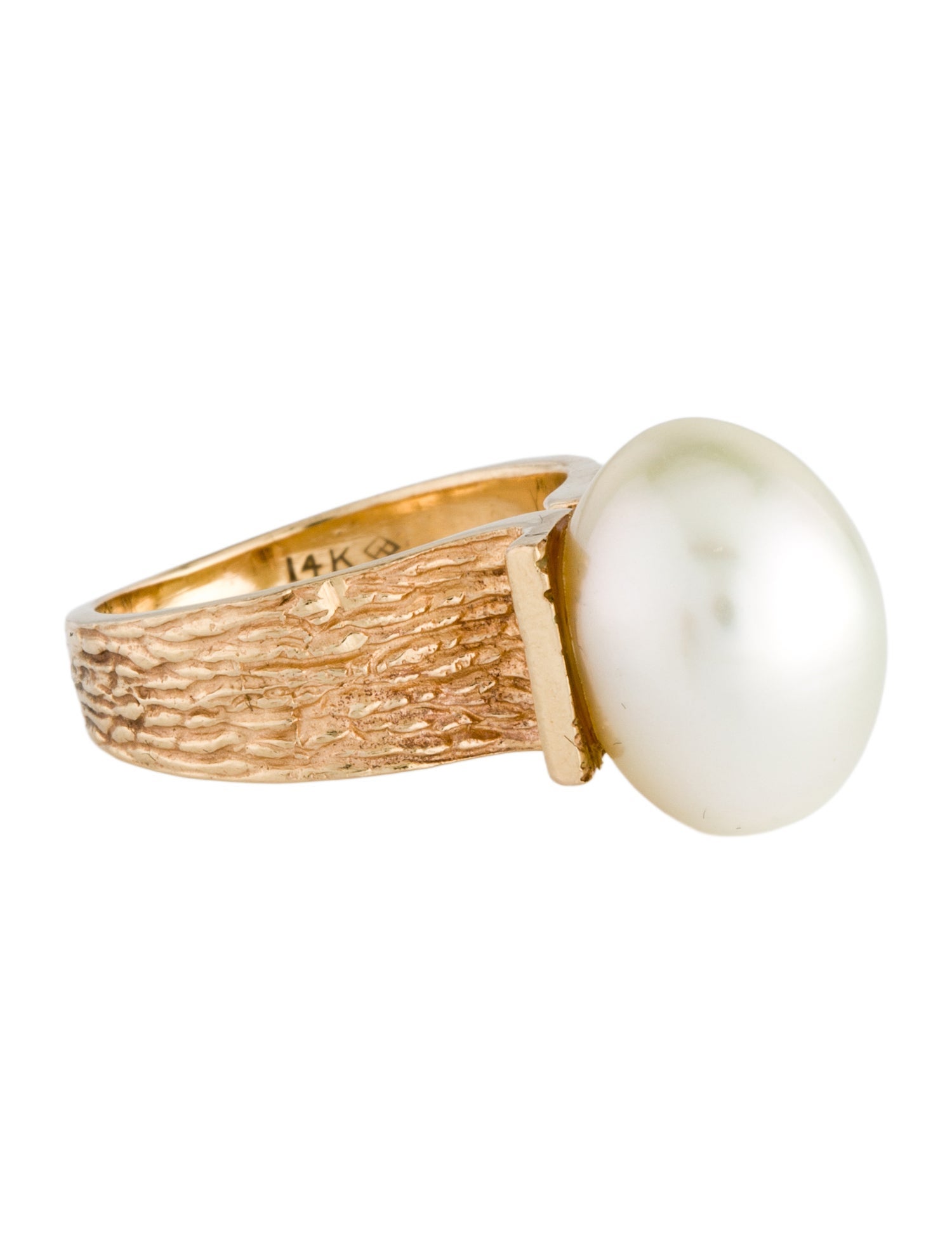 Ring 14K Pearl Cocktail