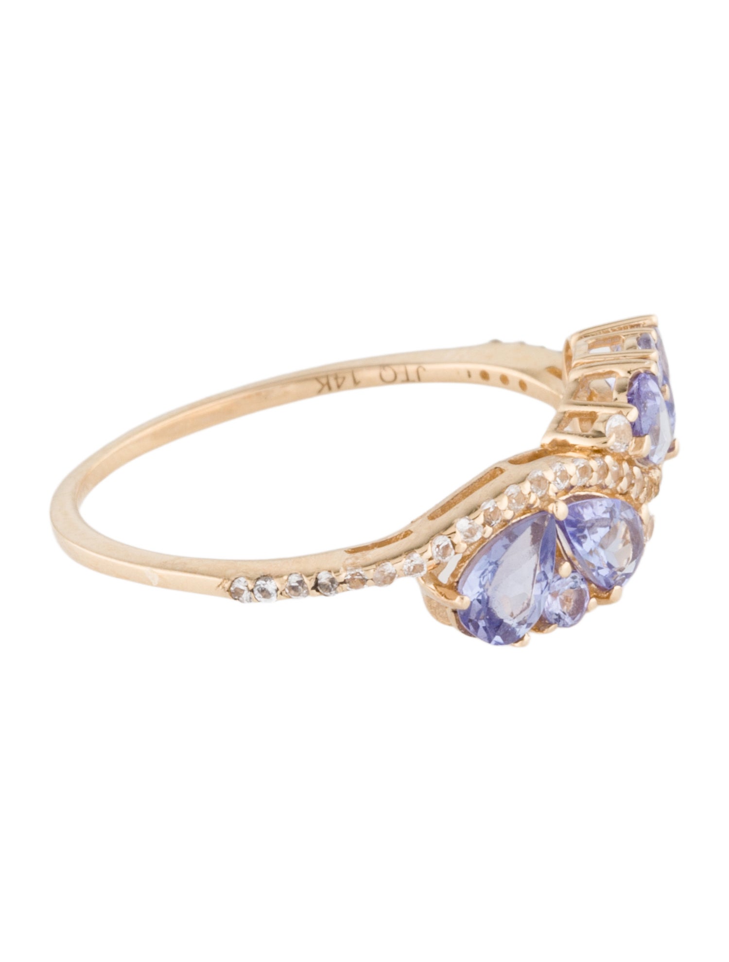 Ring 14K Tanzanite & Sapphire