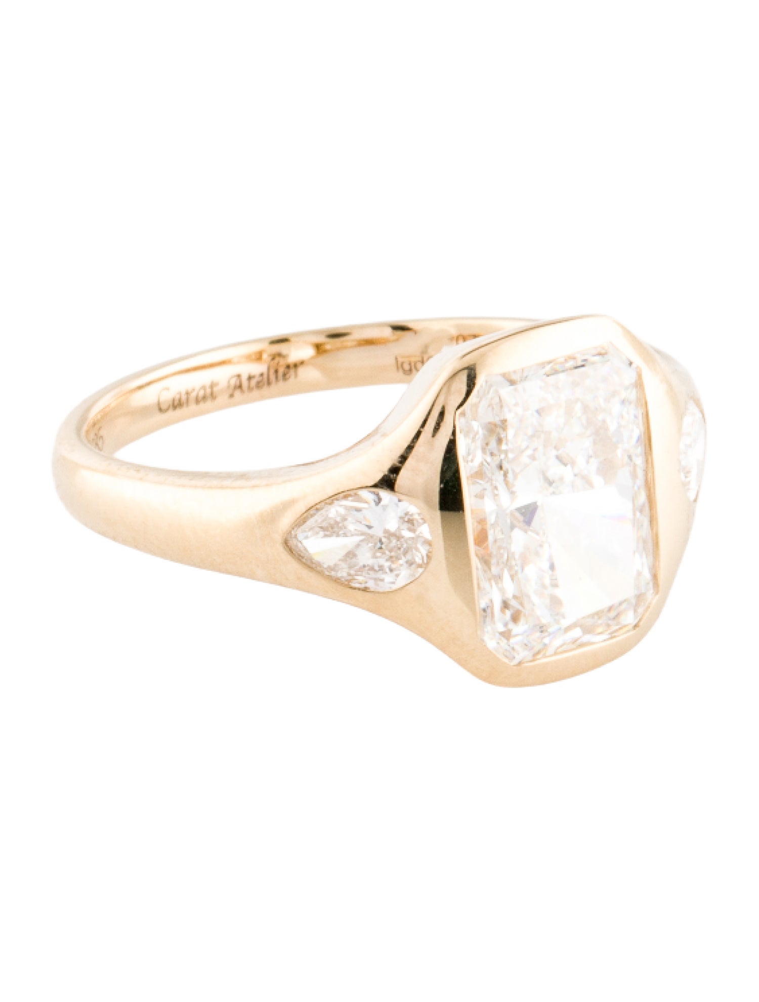 Ring Carat Atelier 14K 3.00Ct Lab-Grown Diamond Engagement