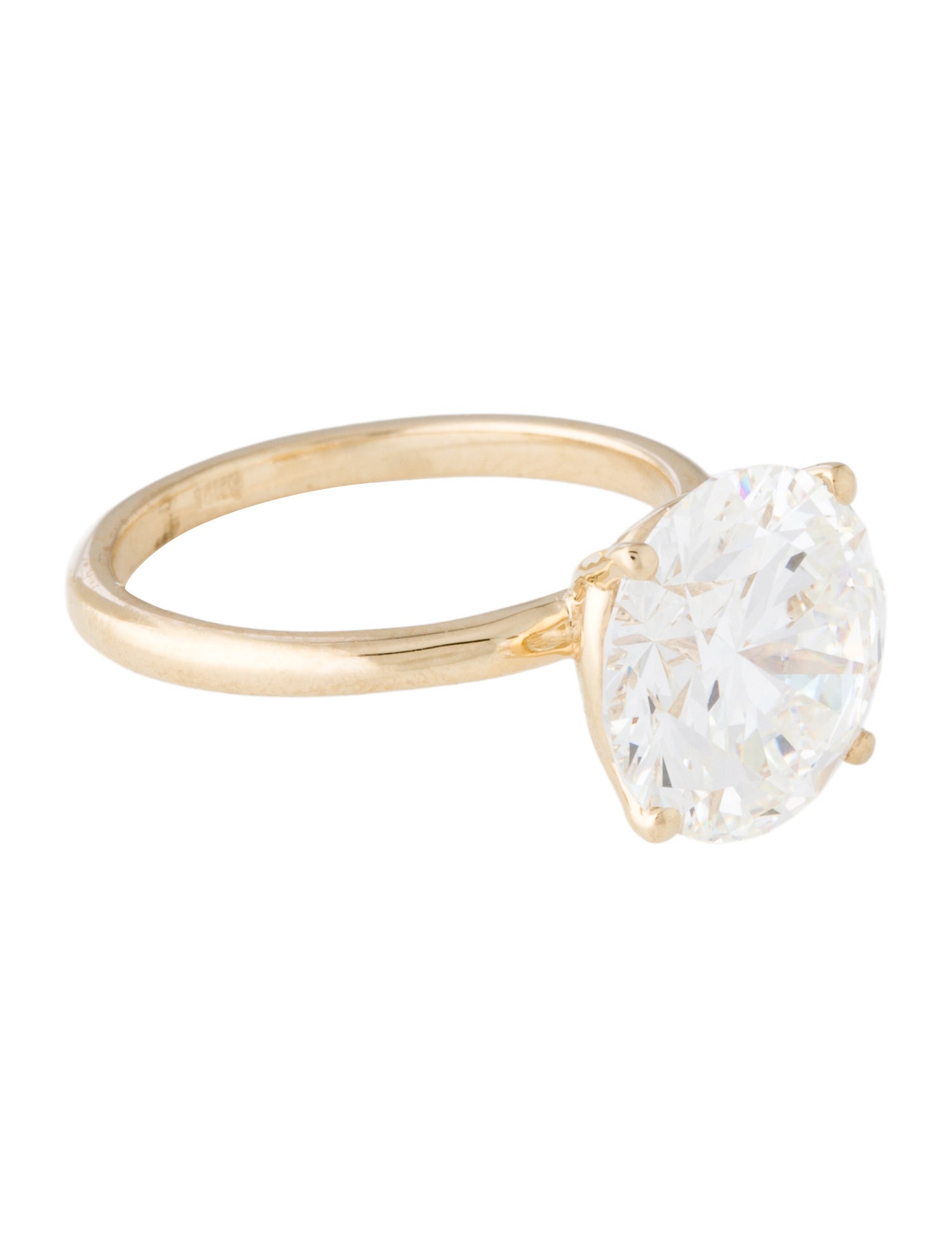 Ring 14K 6.04Ct Lab-Grown Diamond Engagement