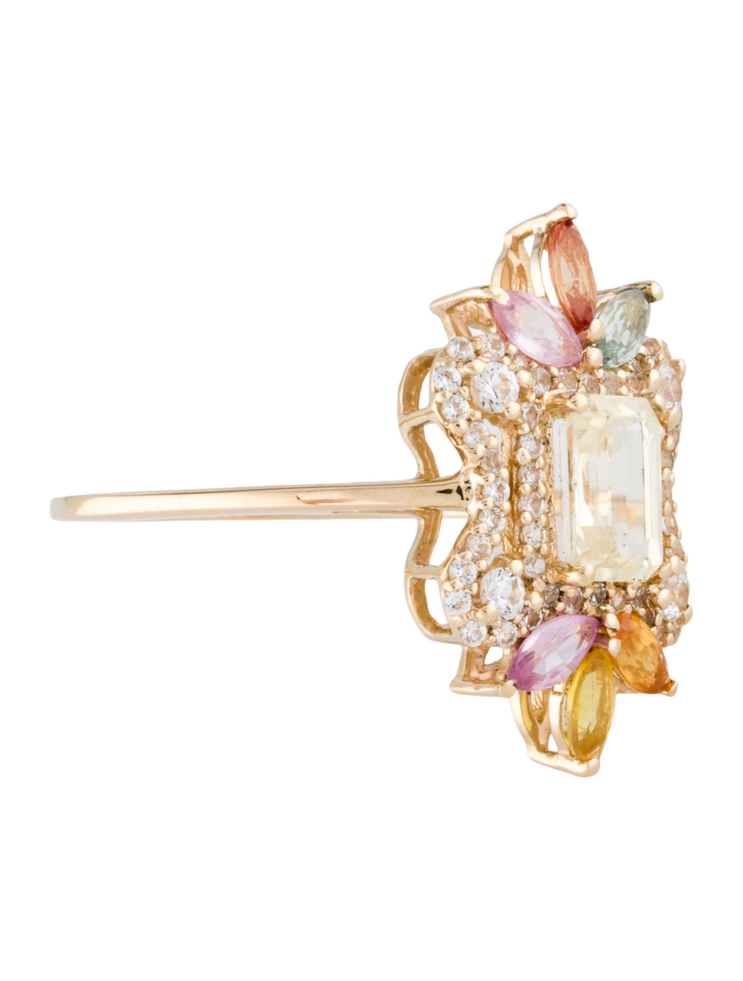 Ring 14K 1.39ctw Sapphire Cocktail Ring