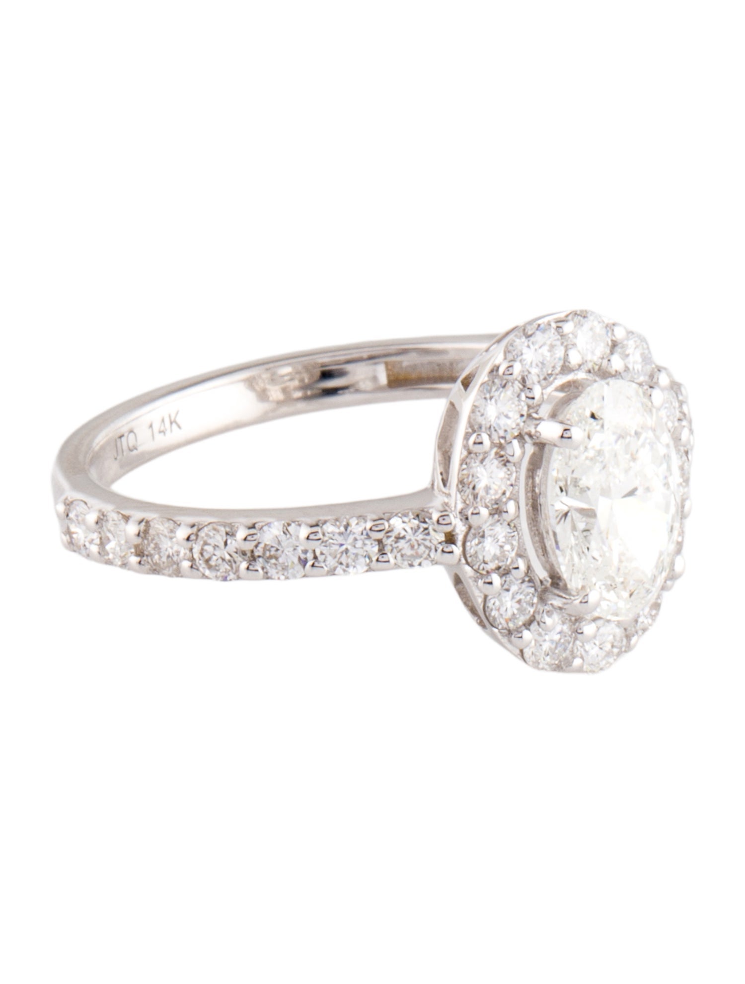 Ring 1.02ct Lab-Grown Diamond Halo Engagement