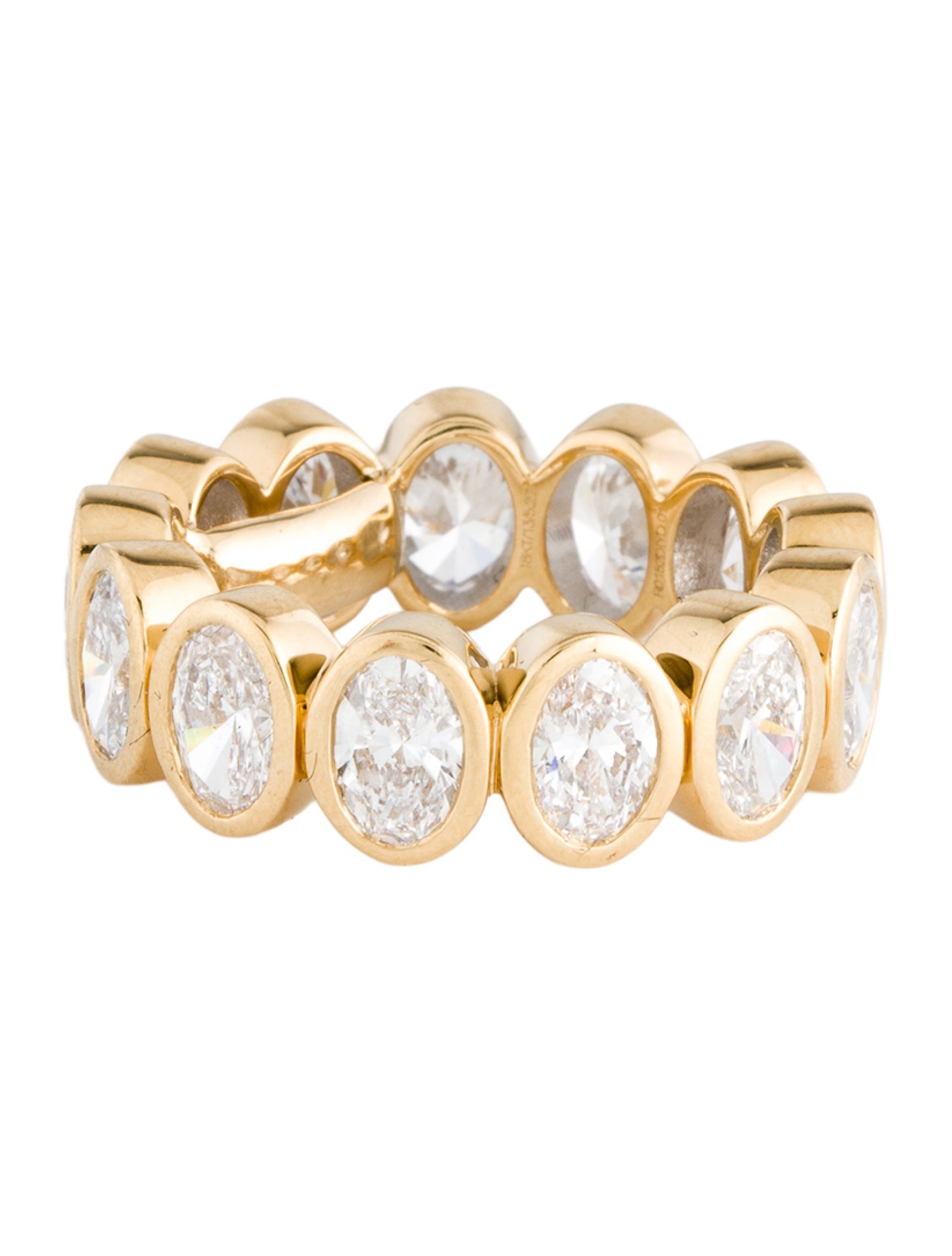 Ring 5.27ctw Lab-Grown Diamond Oval Eternity Band