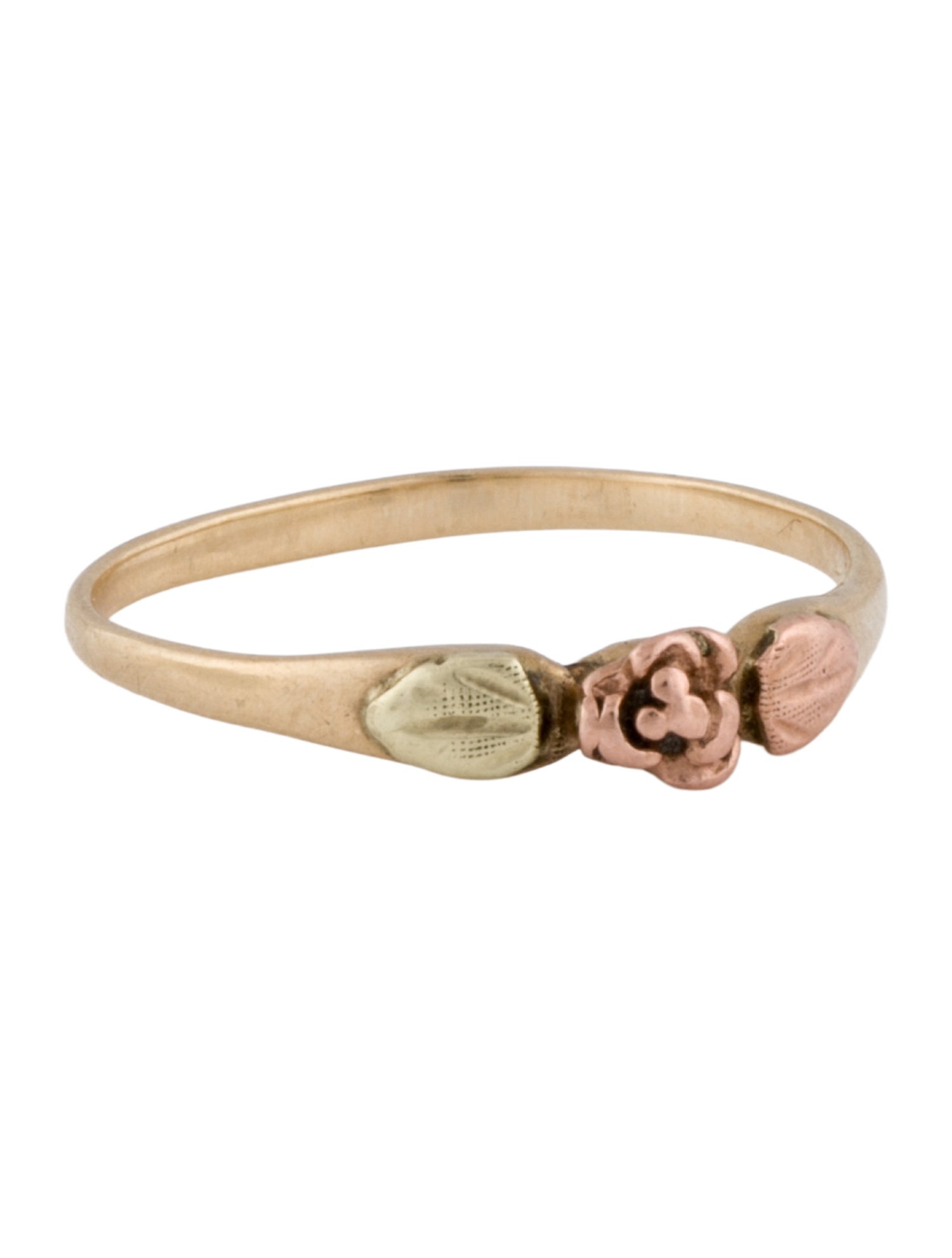 Ring 10K Two-Tone Rose