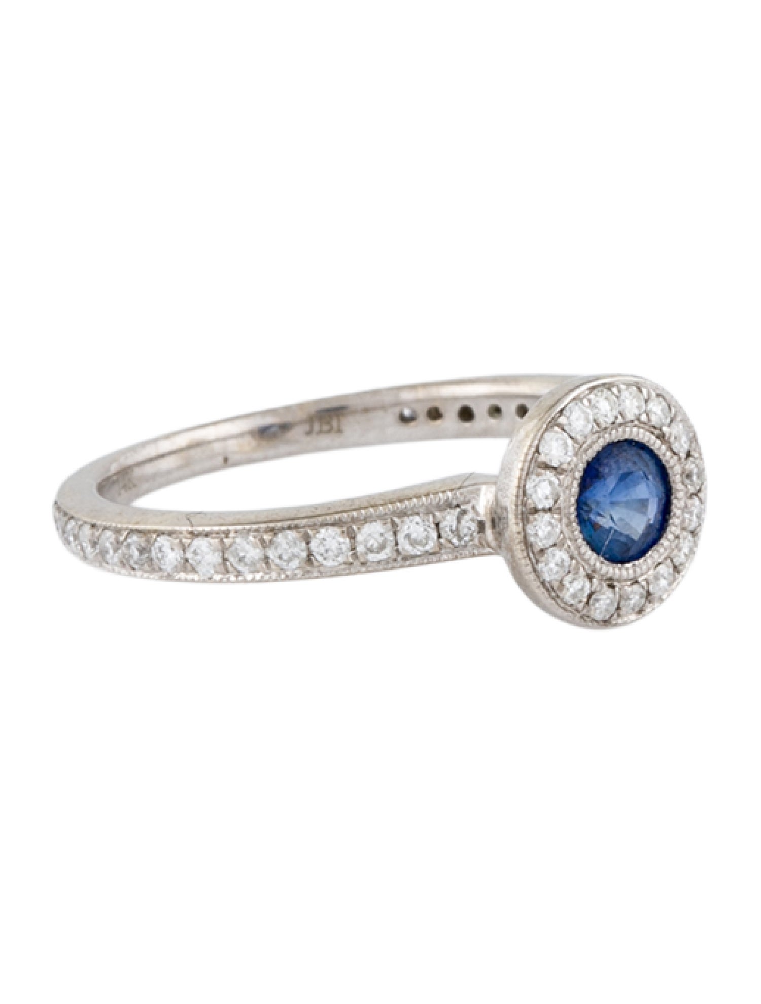 Ring 14K Sapphire & Diamond Cocktail