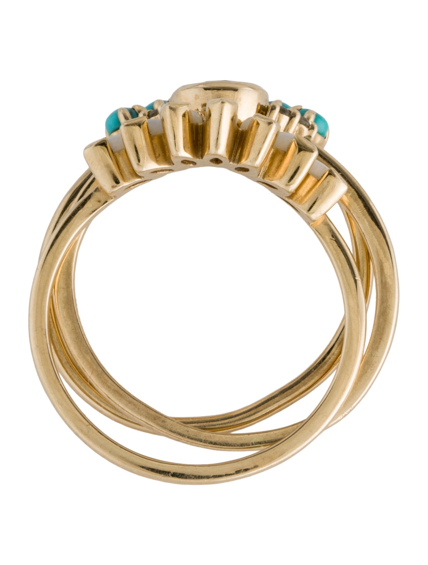 14K Multistone Ring Set