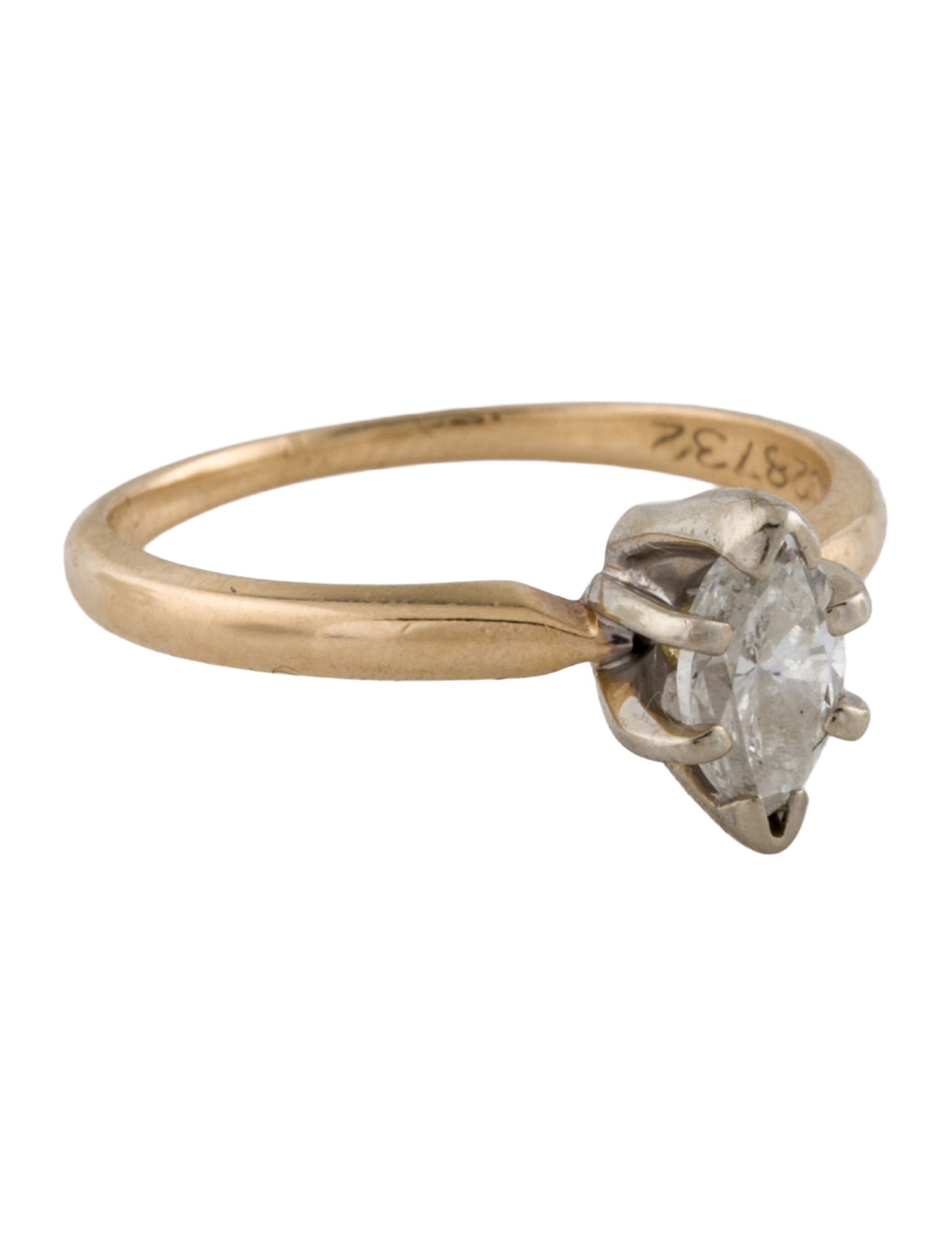 Ring 14K Lab-Grown Diamond Solitaire Engagement