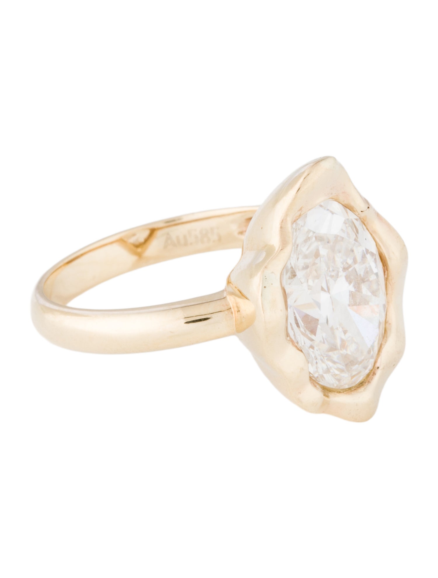 Ring 14K 4.00ct Lab-Grown Diamond Cocktail