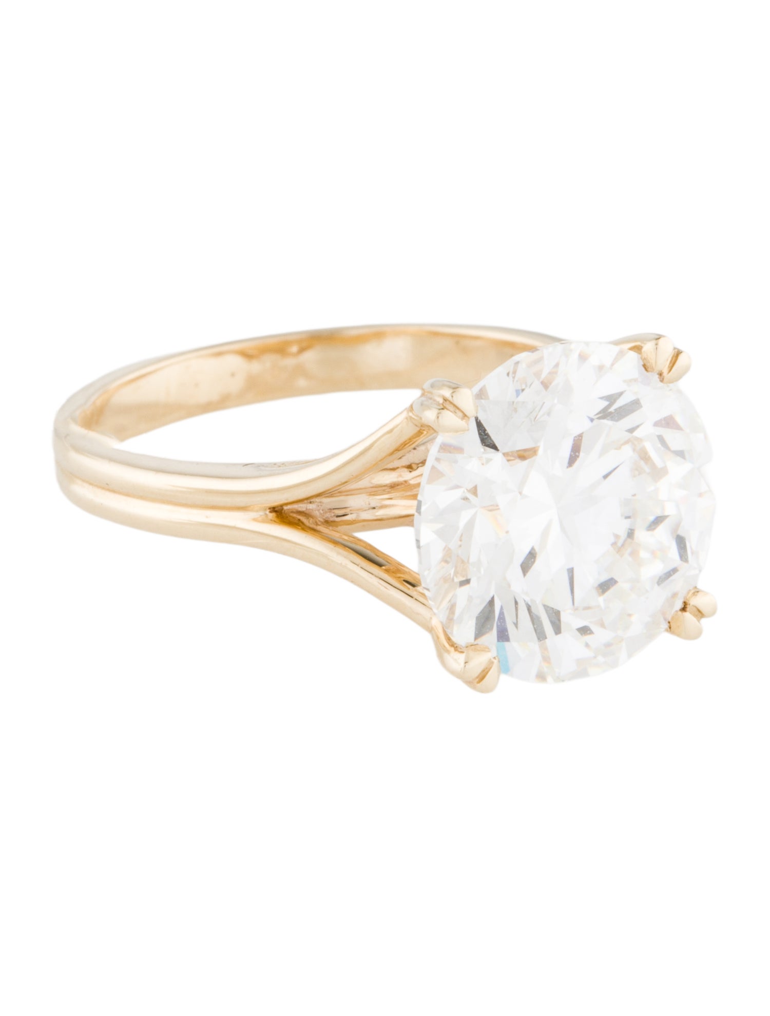 Ring 14K 6.51ct Lab-Grown Diamond Cocktail