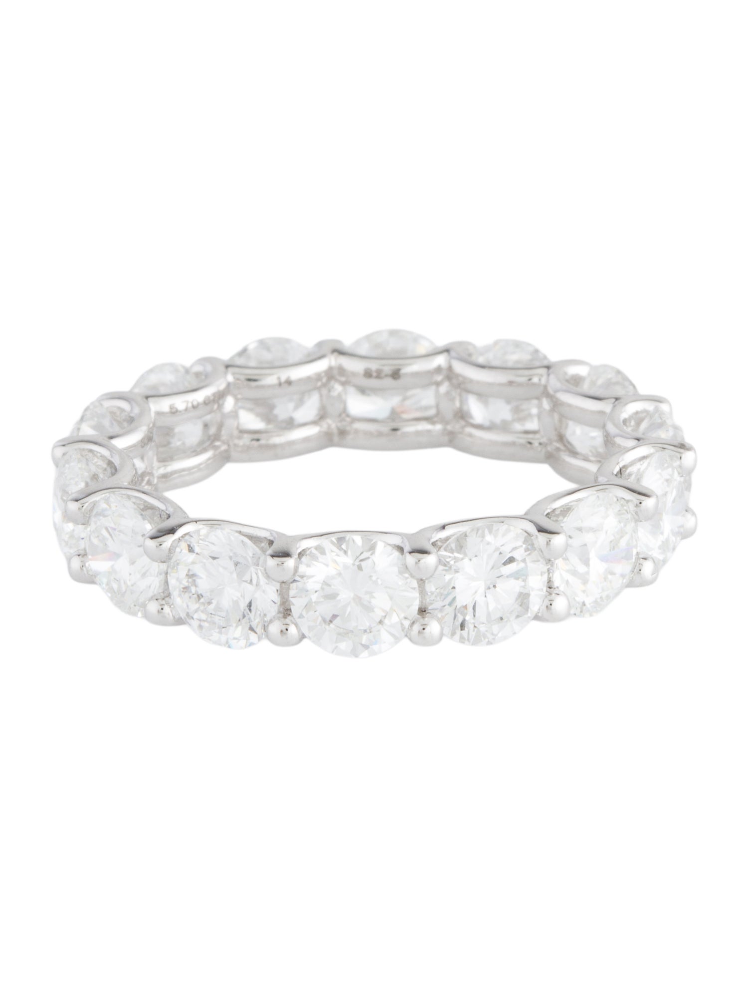 Ring 14K 5.70ctw Lab-Grown Diamond Eternity Band