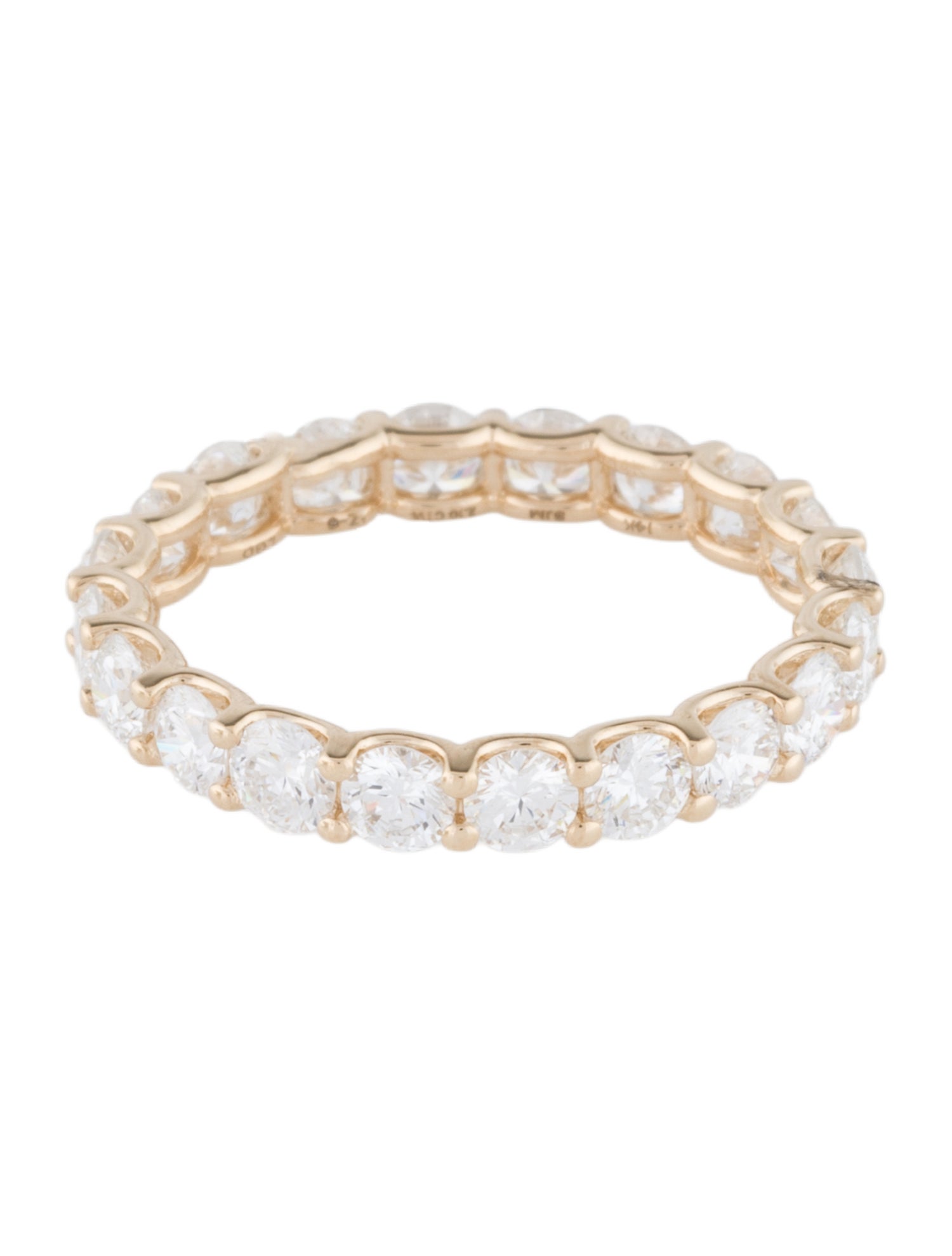Ring 14K 2.10ctw Lab-Grown Diamond Eternity Band w/ Tags