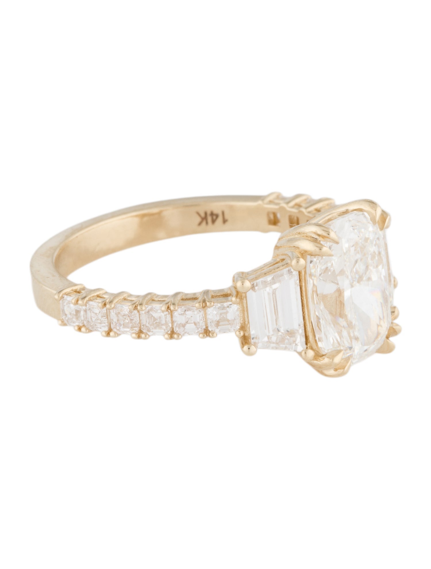 Ring 14K 4.09ctw Lab-Grown Diamond Cocktail