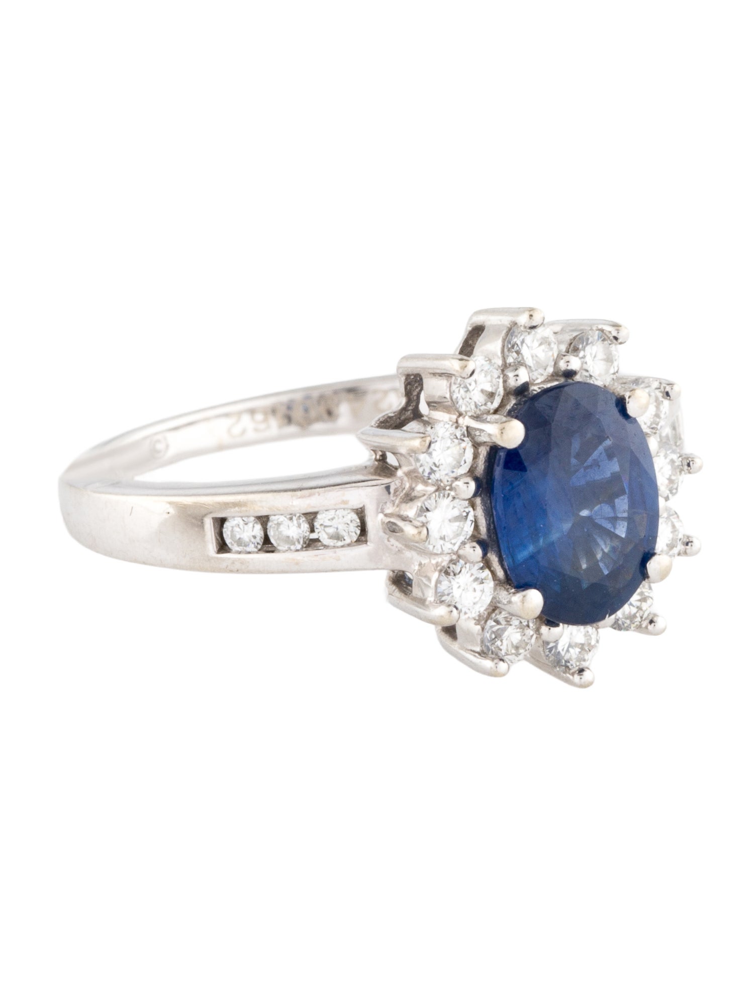 Ring 14K Sapphire & Diamond Cocktail