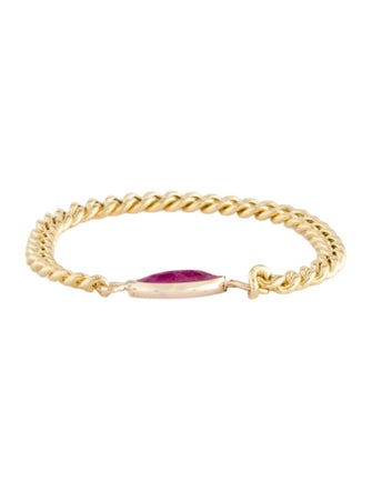 Ring 14K Ruby Chain Ring