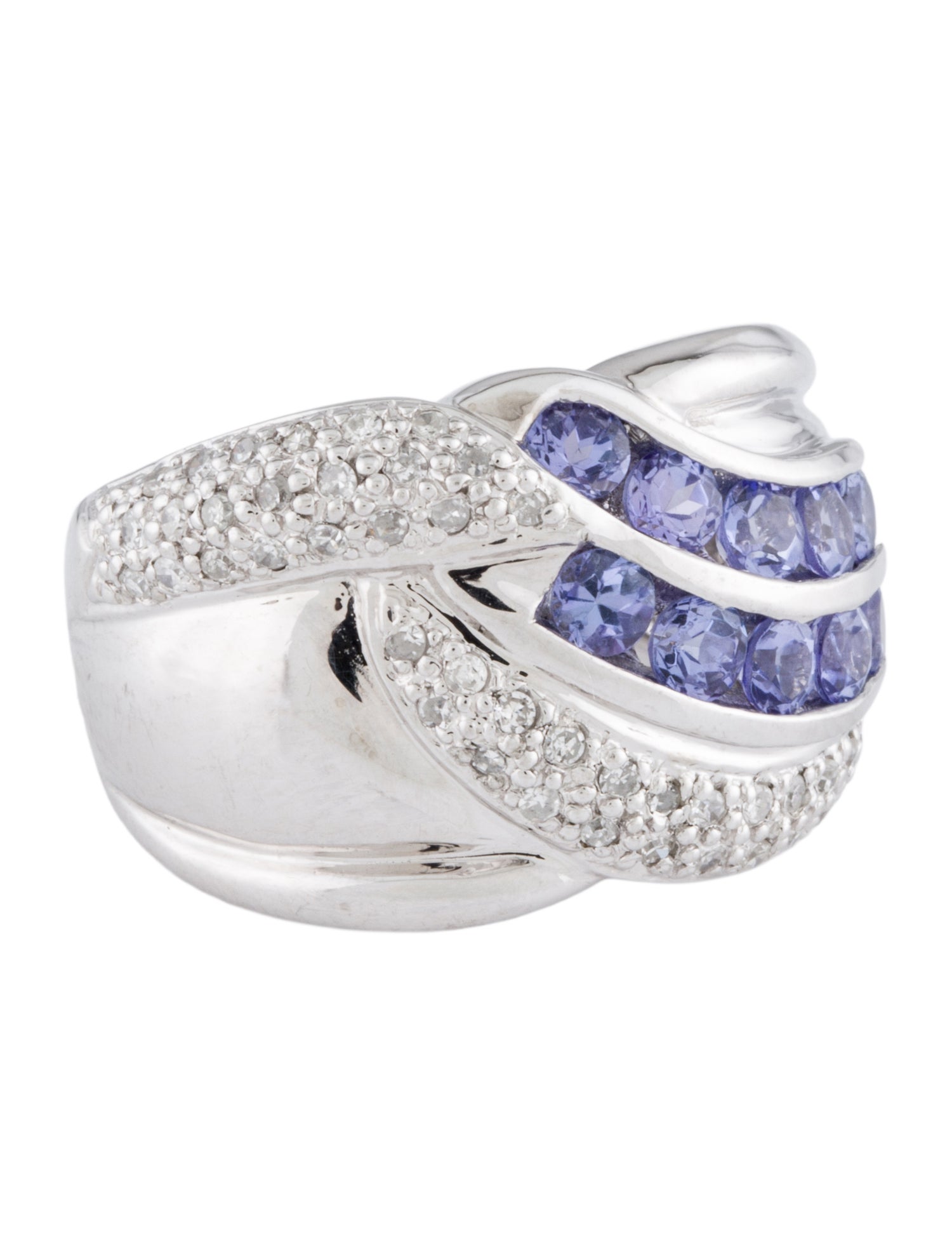 Ring Platinum 1.25ct Tanzanite & Diamond