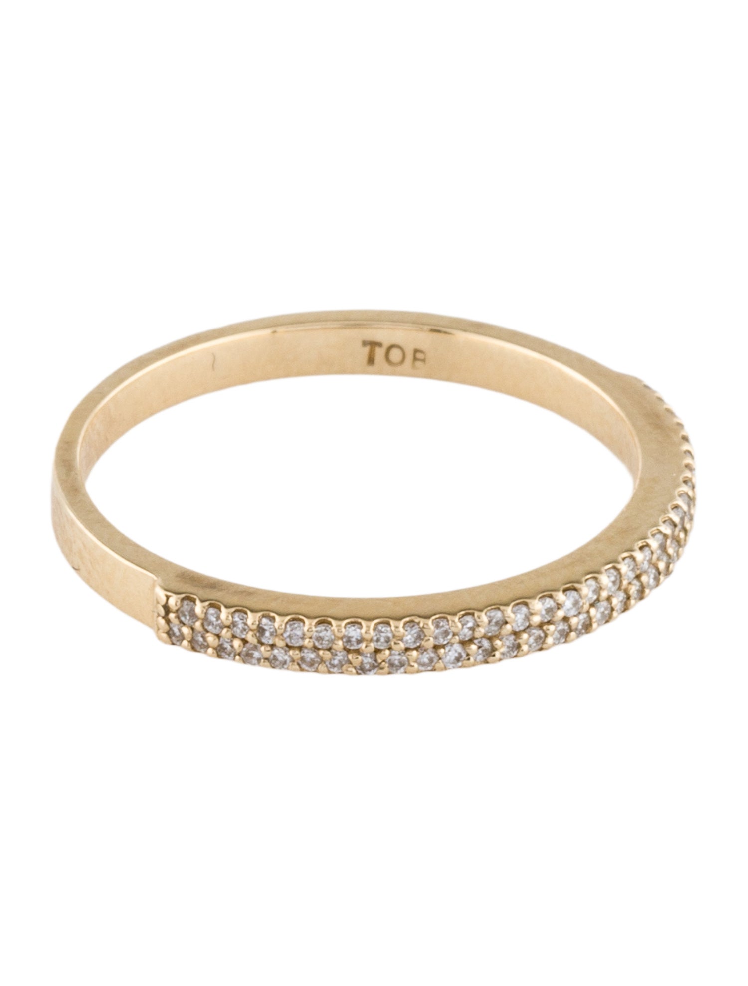 Ring 14K Diamond Pave Band
