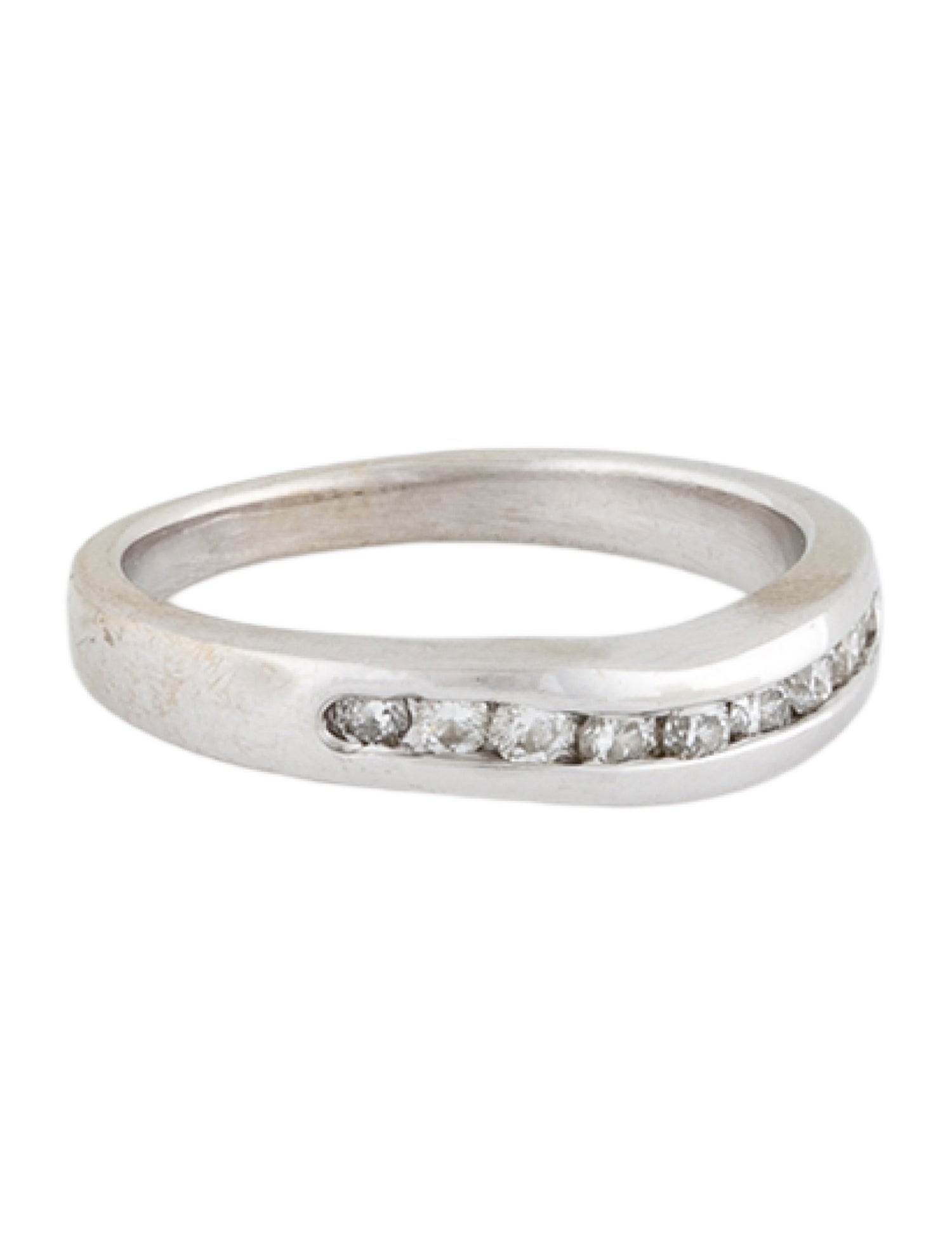 Ring 14K Diamond Contour Band