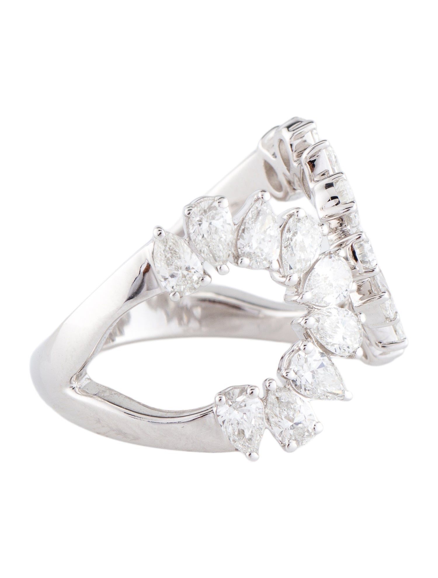 Ring 14K 1.99ctw Diamond Open End Cocktail