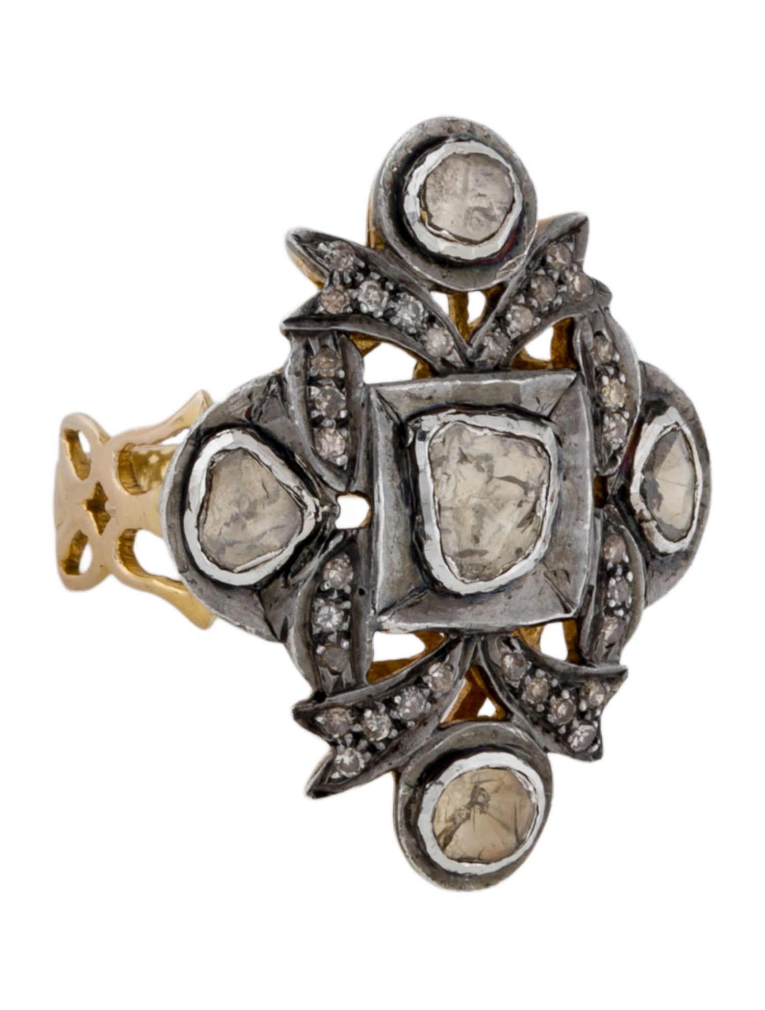 Ring 10K Diamond Cocktail