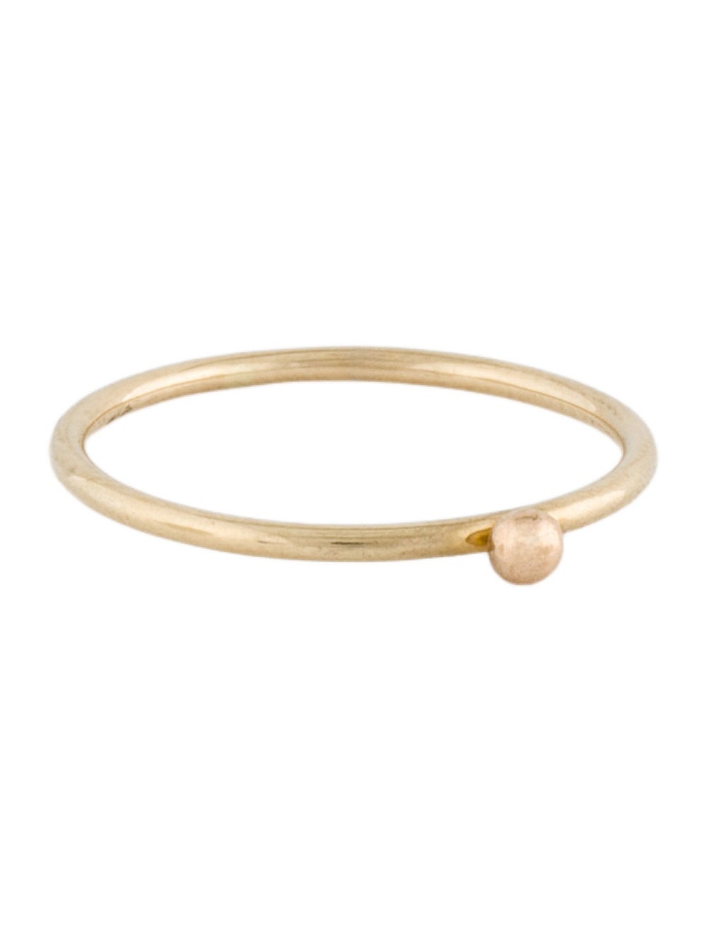 14K Bead Stack Ring - image 1