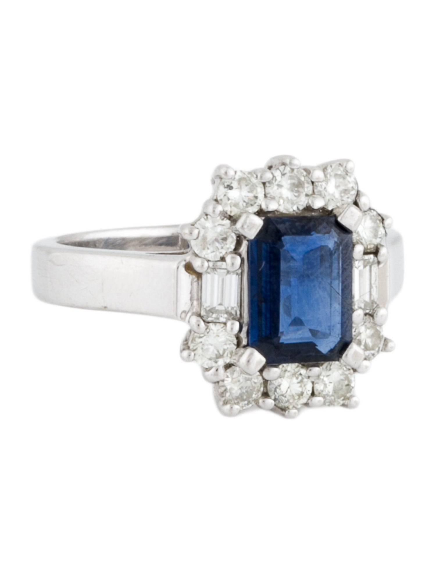 Ring 14K 1.01ctw Sapphire & Diamond Cocktail