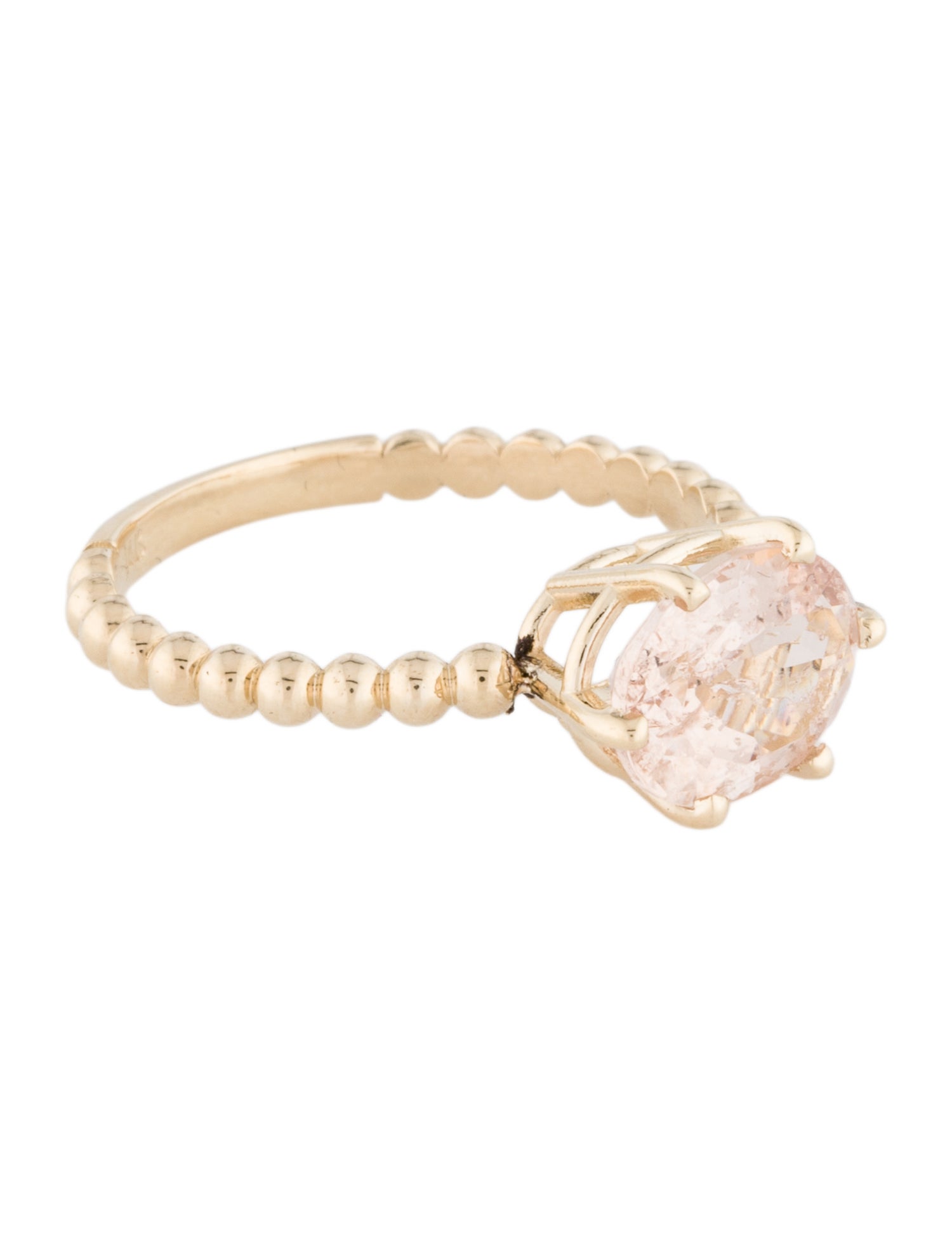 Ring 14K 1.48ctw Morganite Cocktail